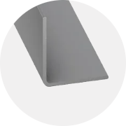 Perfis de aluminio, inox e PVC