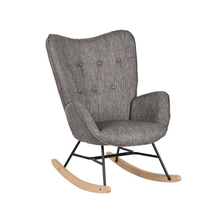 Meubles cosy poltrona de balanço de amamentação escandinava com braços em t