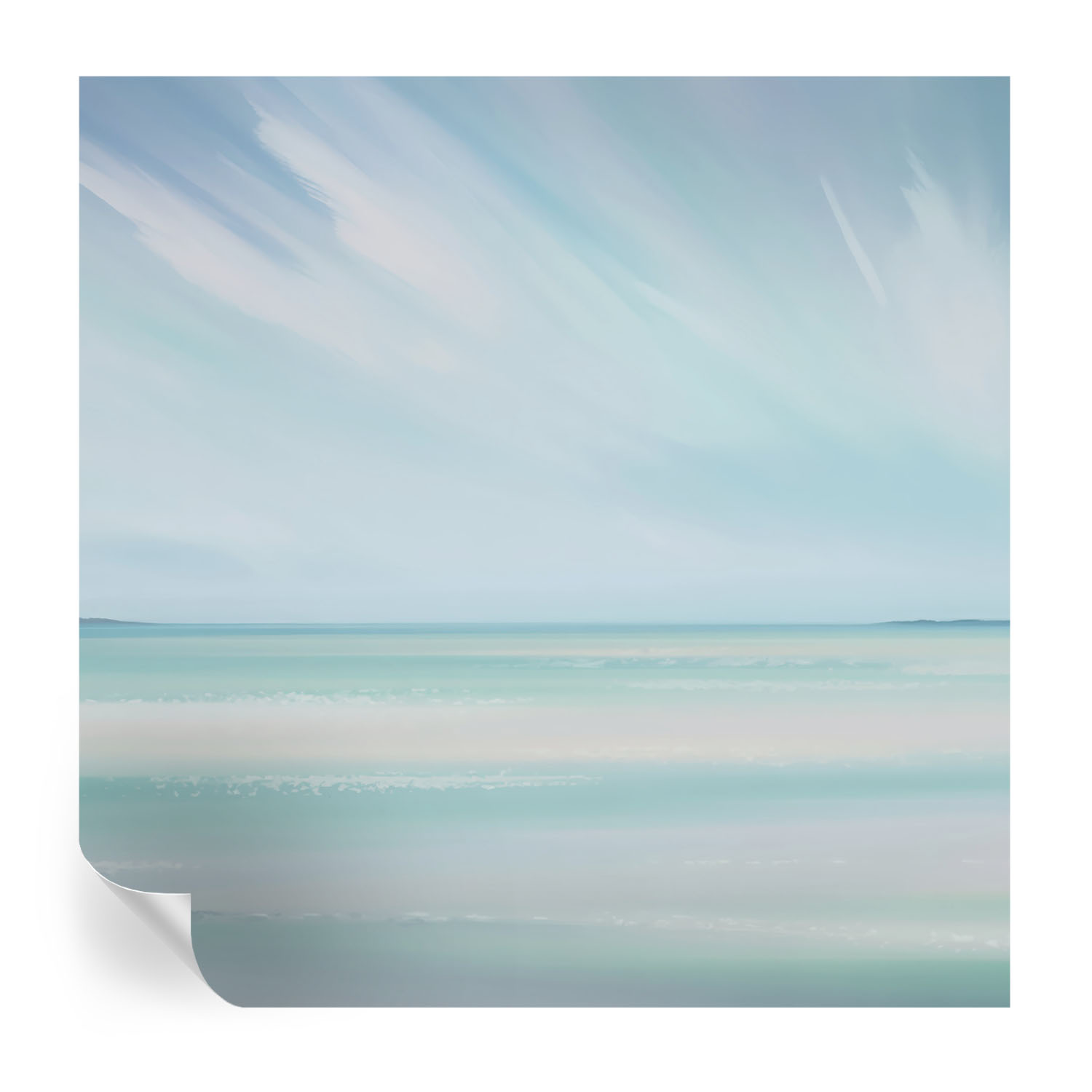 Papel de parede vinílico mar calmo 250x250 tulup