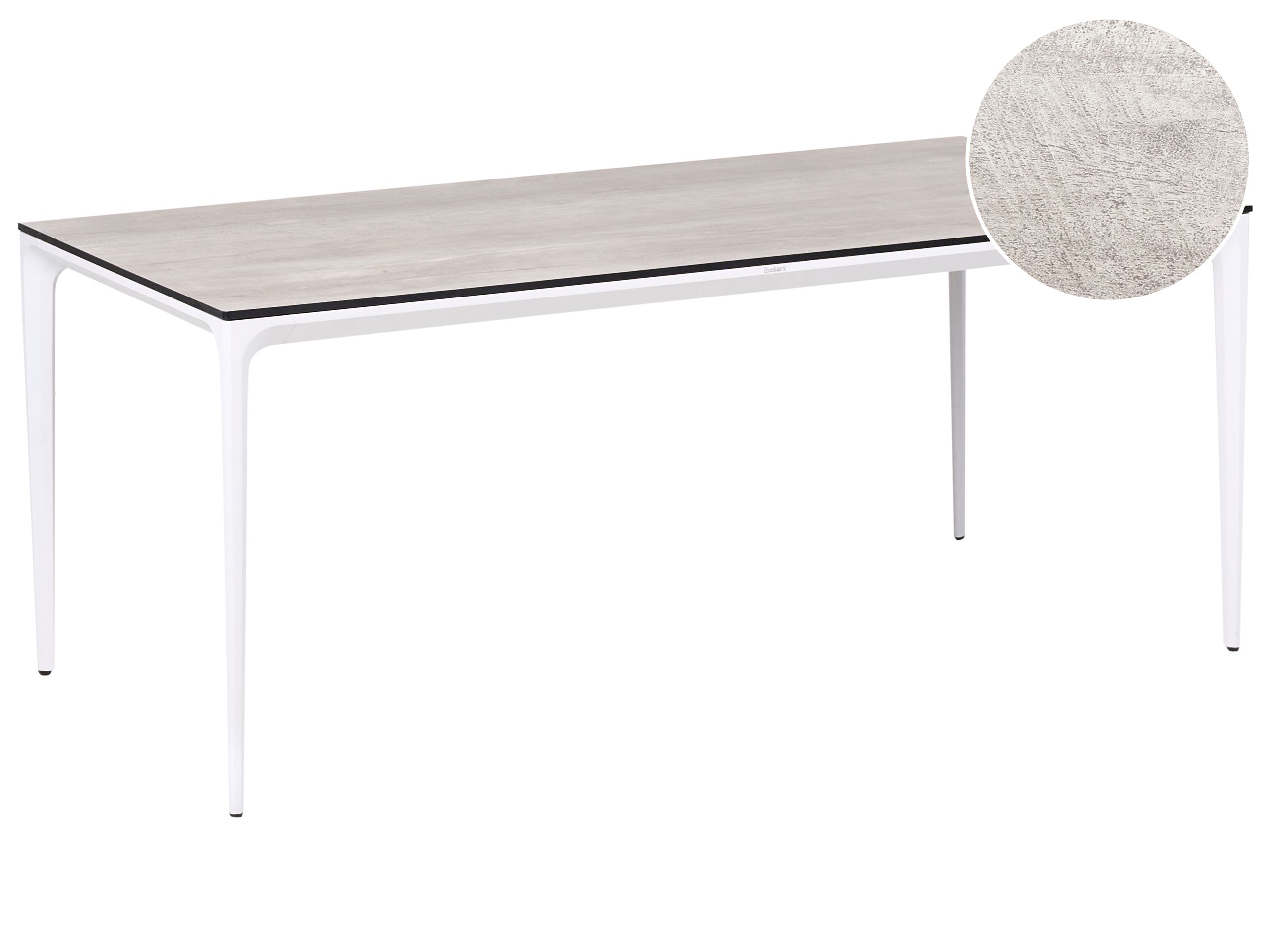 Mesa de jantar termolaminado de alta pressão (hpl) cinzento sovareto