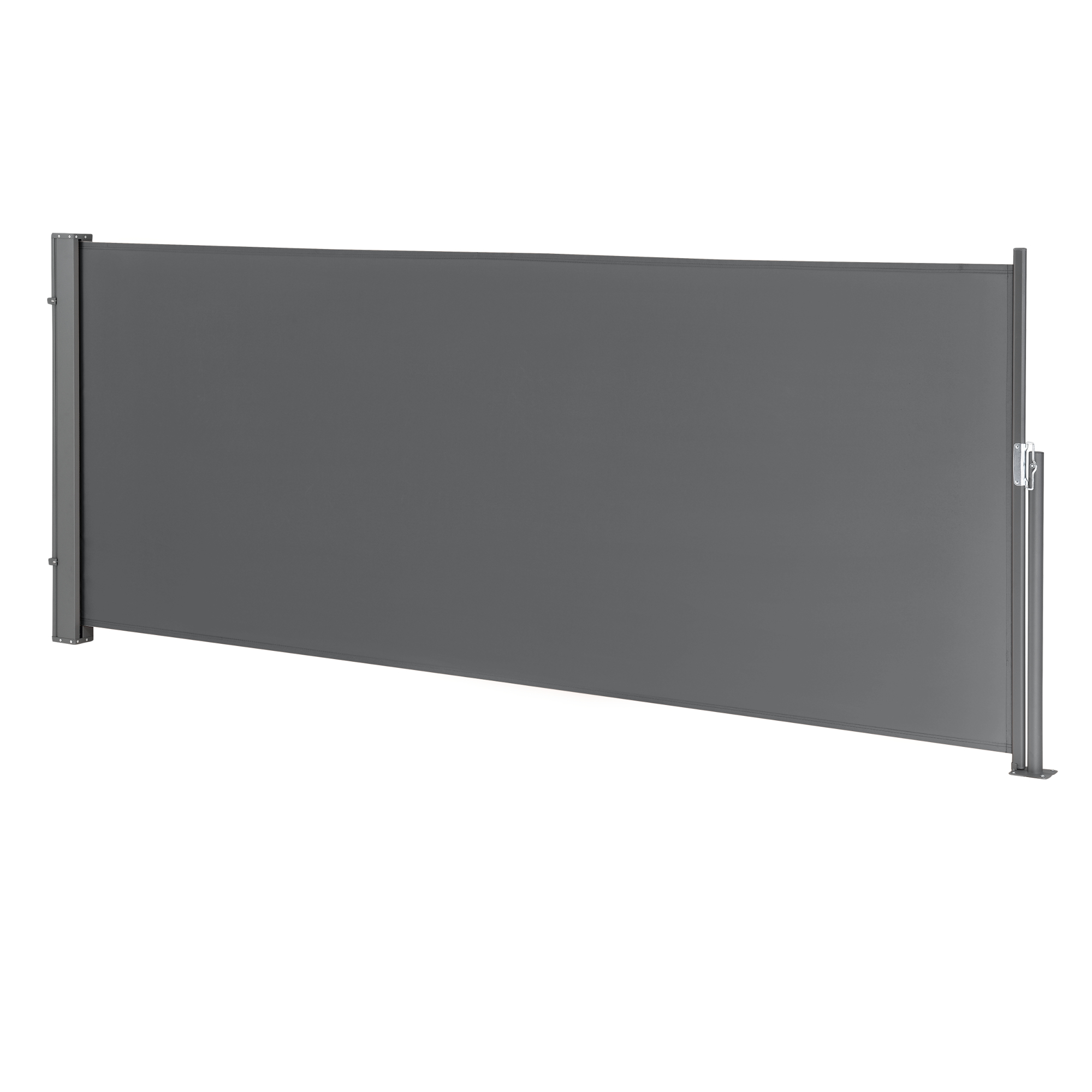 Toldo lateral contra o vento sol e a visão mulhacen cinzento 140 x 300cm