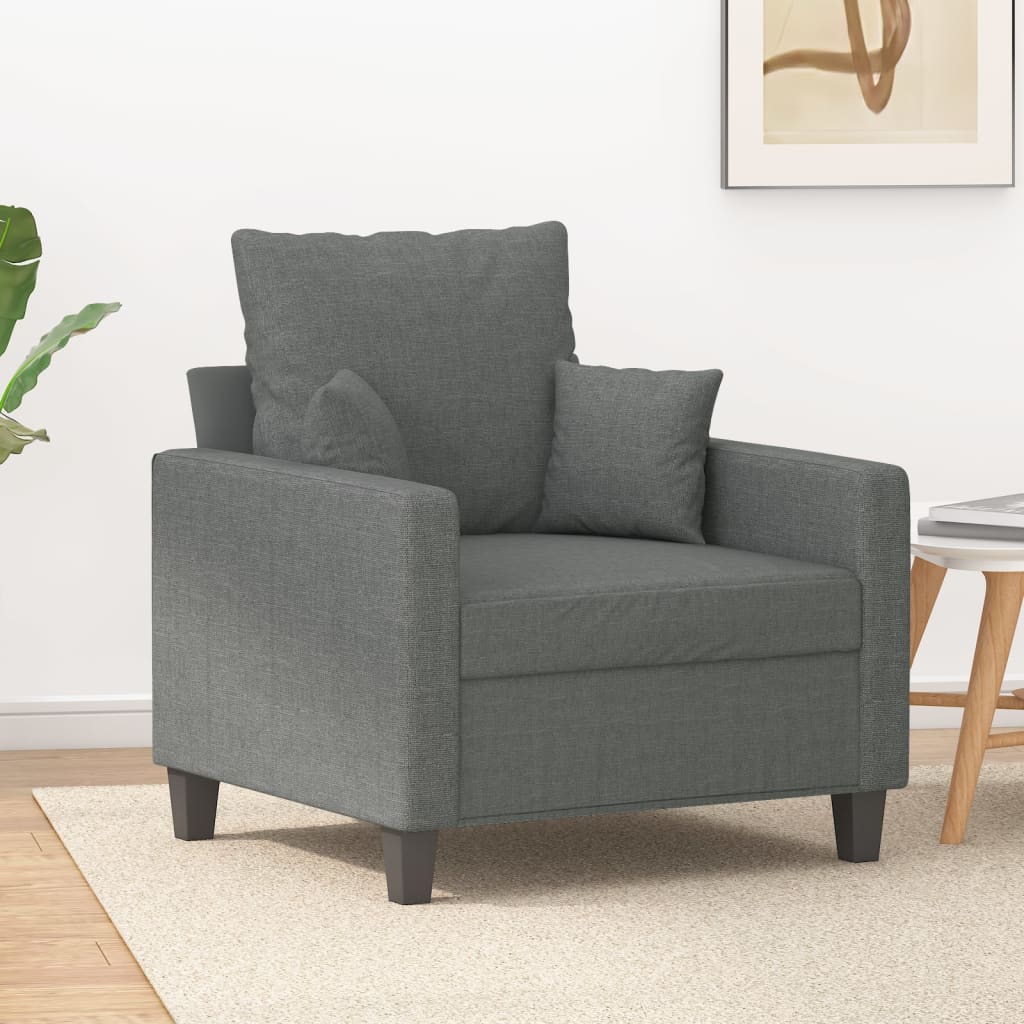 Poltrona 60 cm tecido cinzento-escuro ewg6666