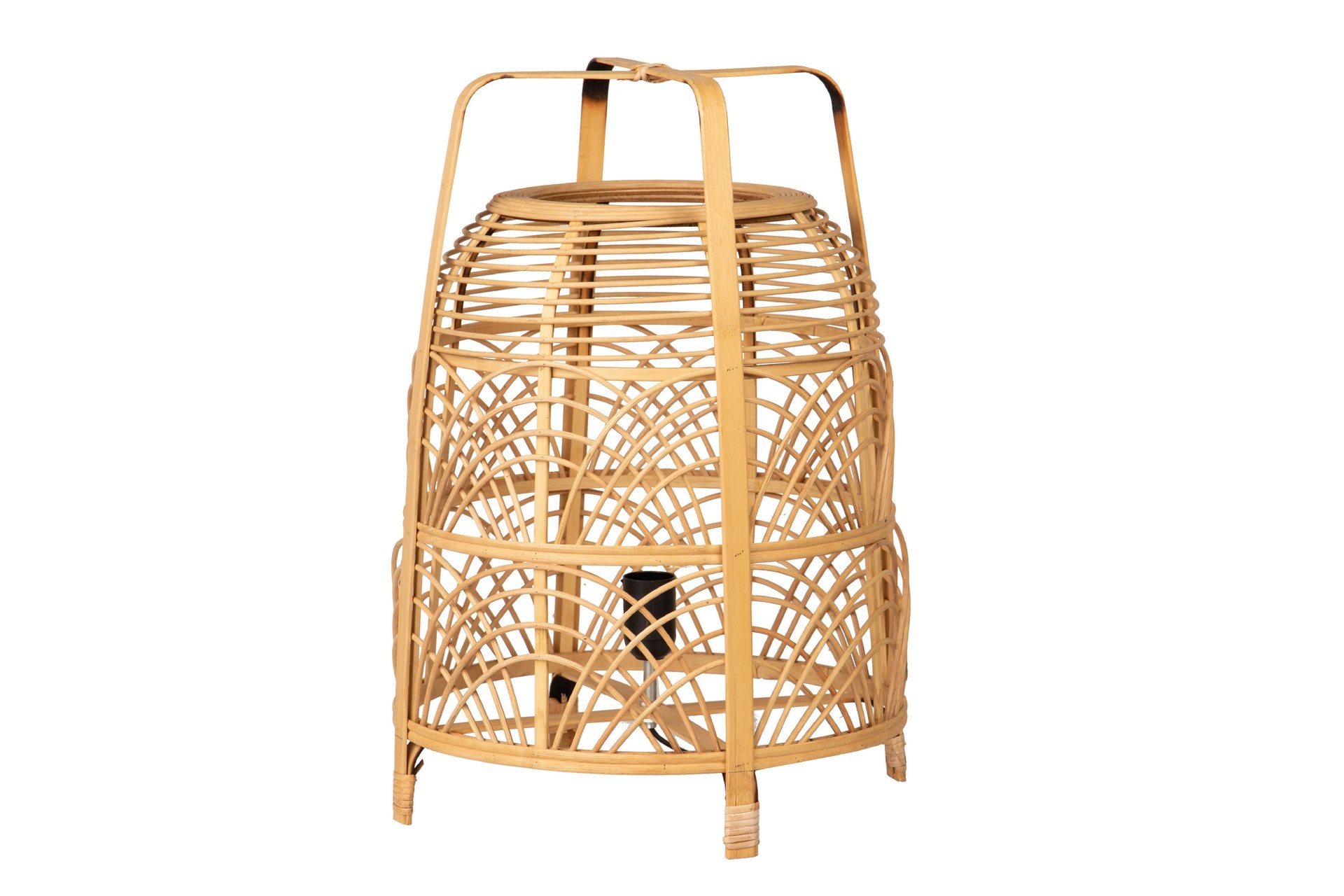 Alexandra house candeeiro de mesa metal/bambu natural 37x37x52 cm