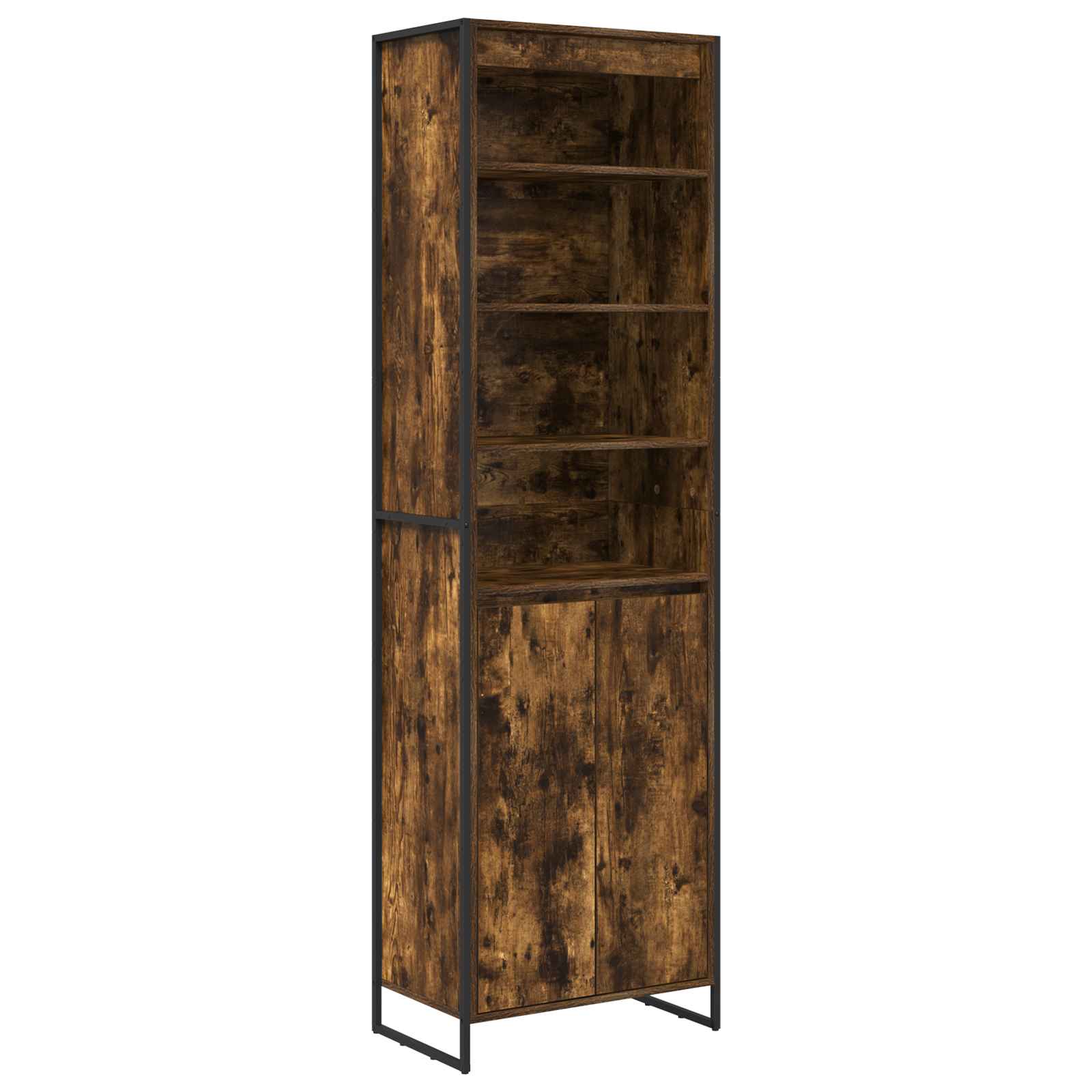 Conjunto de 2 armarios altos modernos con puertas 60