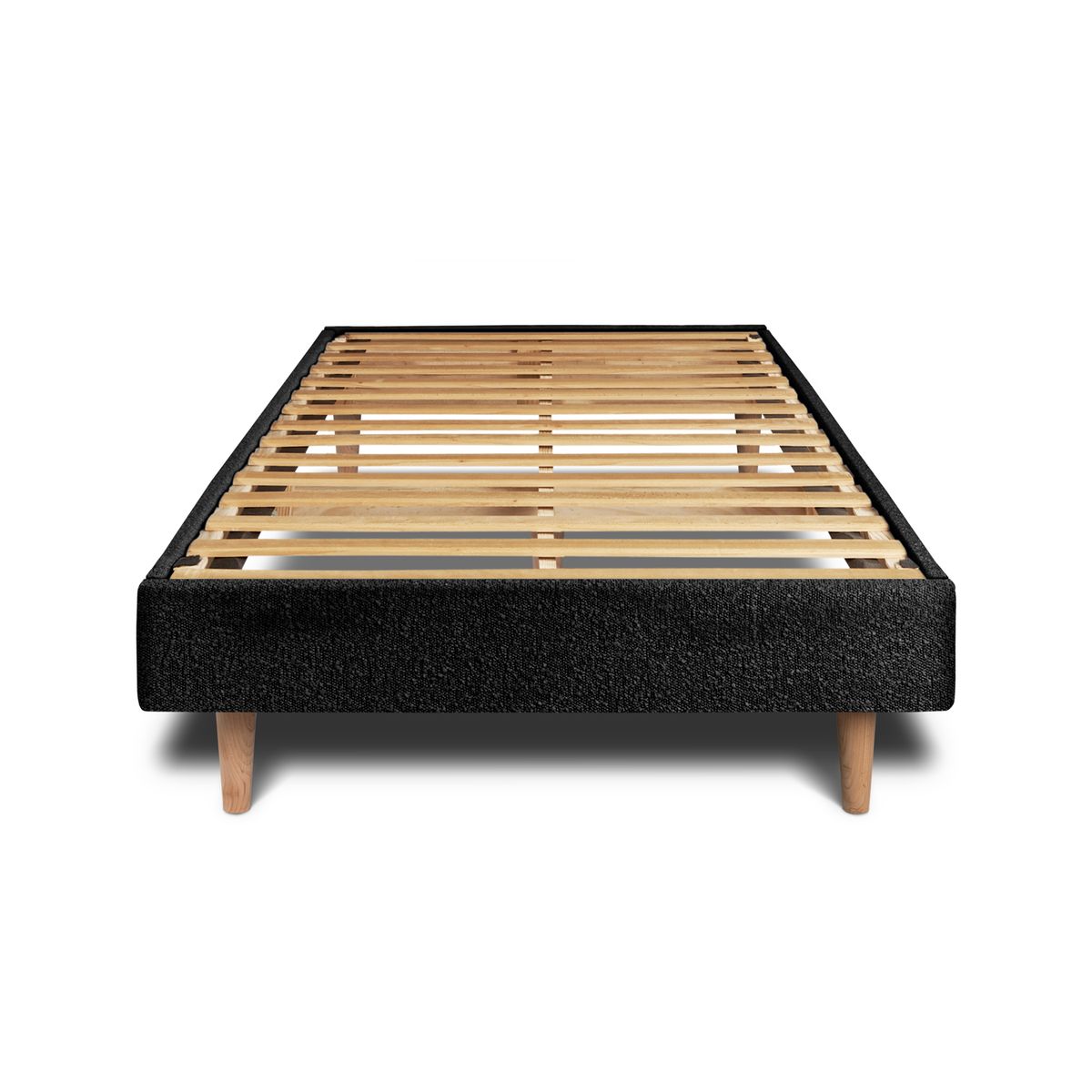 Estrado de molas com ripas 90x190 cm - tecido bouclette - kit bricolage - p