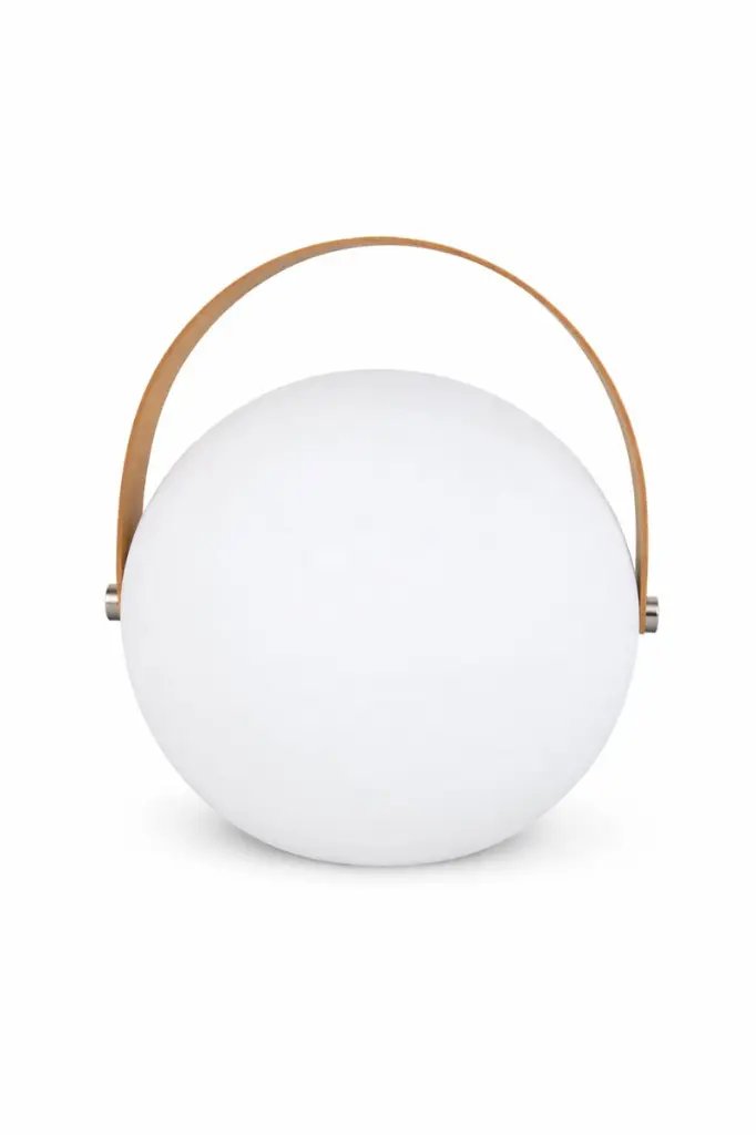 Candeeiro de mesa LED recarregável rgbw d20 cm 5w ip65 com comando