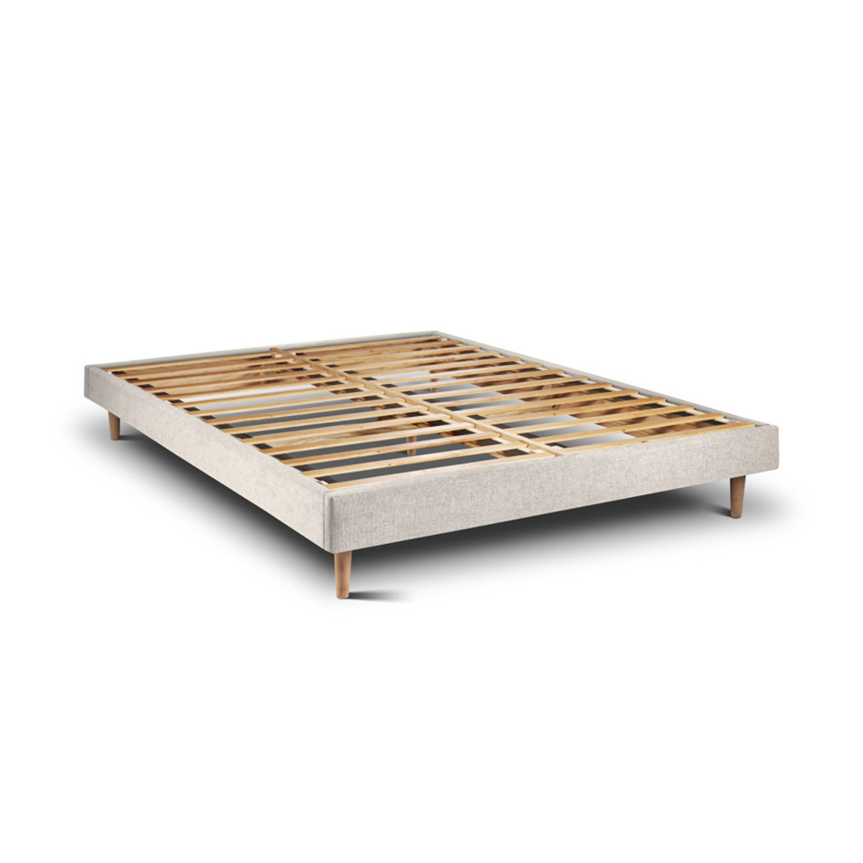 Estrutura de cama tribu pearl 200 x 160 cm altura 30 cm indream