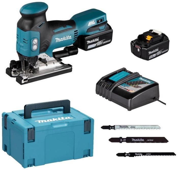 Serra tico-tico 18v lxt (2x5,0 ah) em makpac - Makita djv181rtj