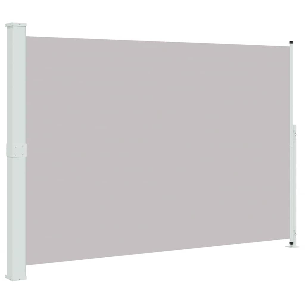 Toldo lateral retrátil para pátio 200x300 cm cinzento