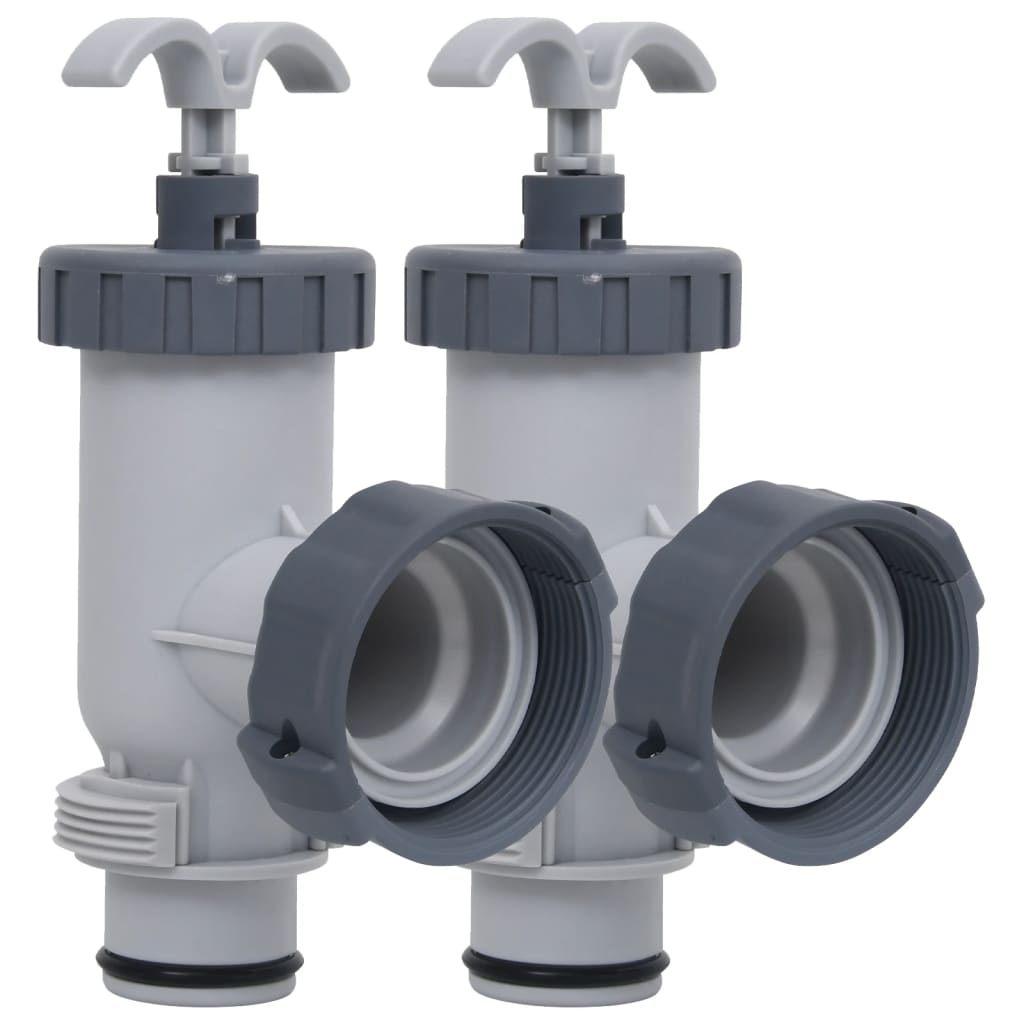 vidaXL válvulas de émbolo para piscina 2 unidades
