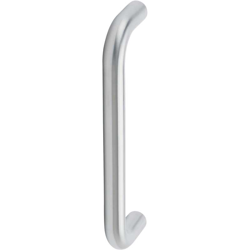 Asa tipo u com borda redonda 19x500mm inox aisi 304 fixação simples