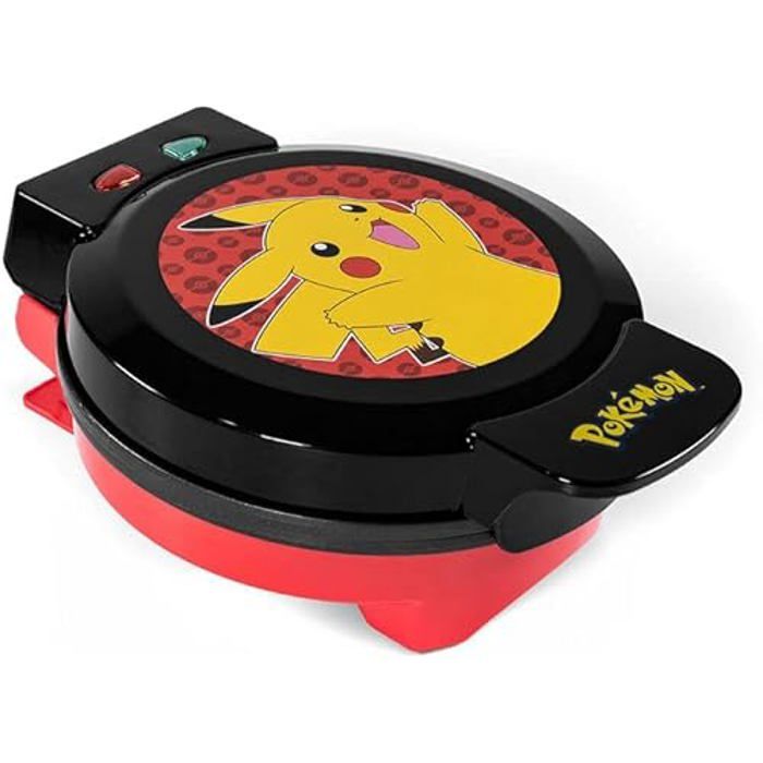 Máquina de waffles - uncanny brands - pokémon - pikachu - amarelo - 700 wat