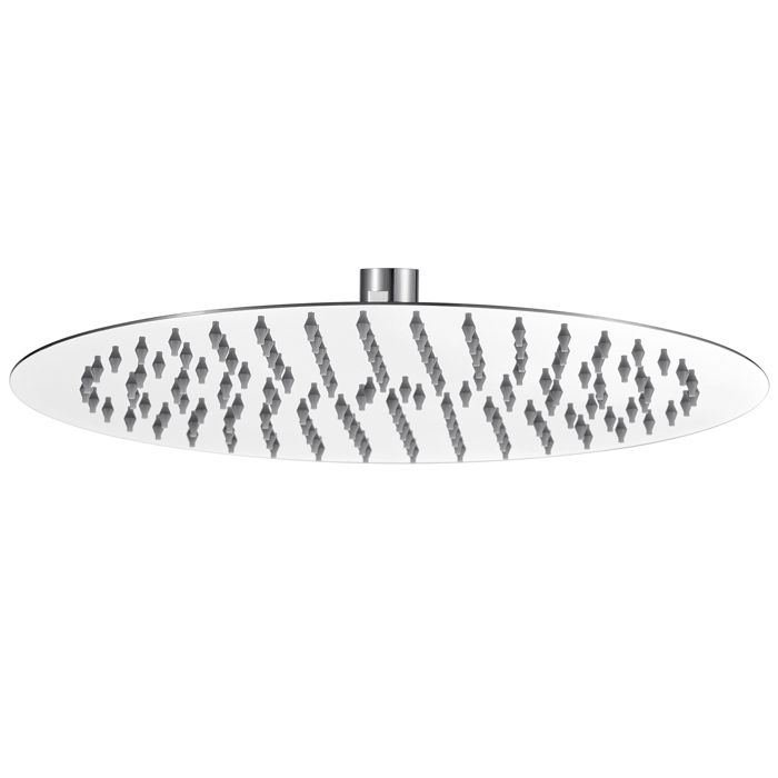 Cabezal de ducha - redondo - inox - diámetro 20cm - ultra-fino - ajuste 360