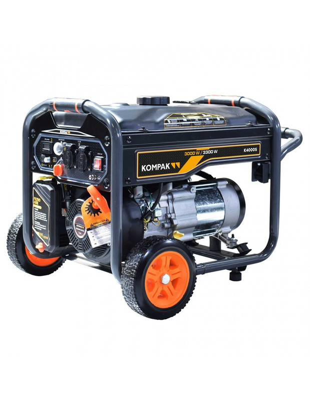 Gerador kompak elétrico monofásico k4000s gasolina 3300w