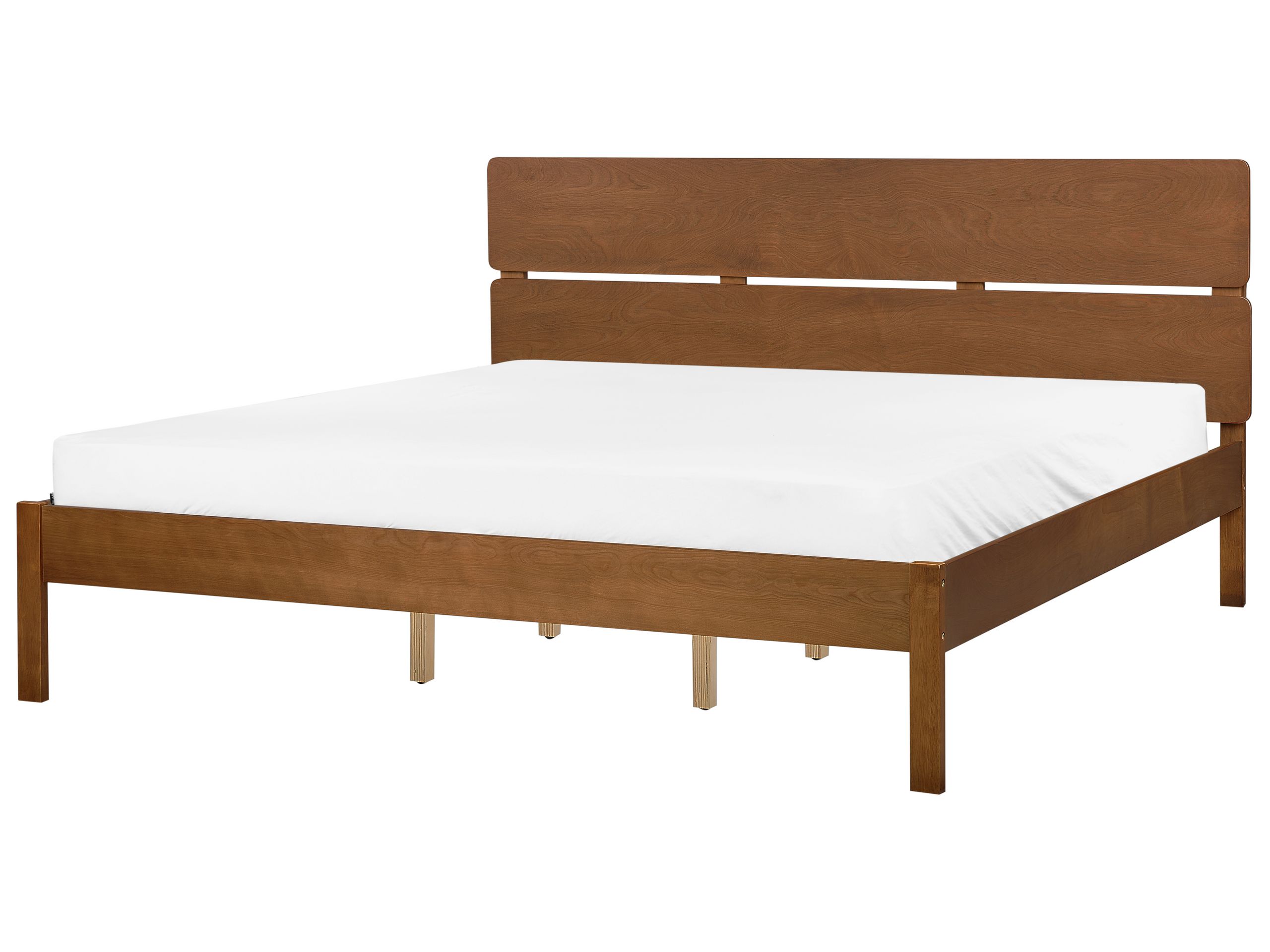 Cama madeira boisset 180 x 200 cm castanho escuro