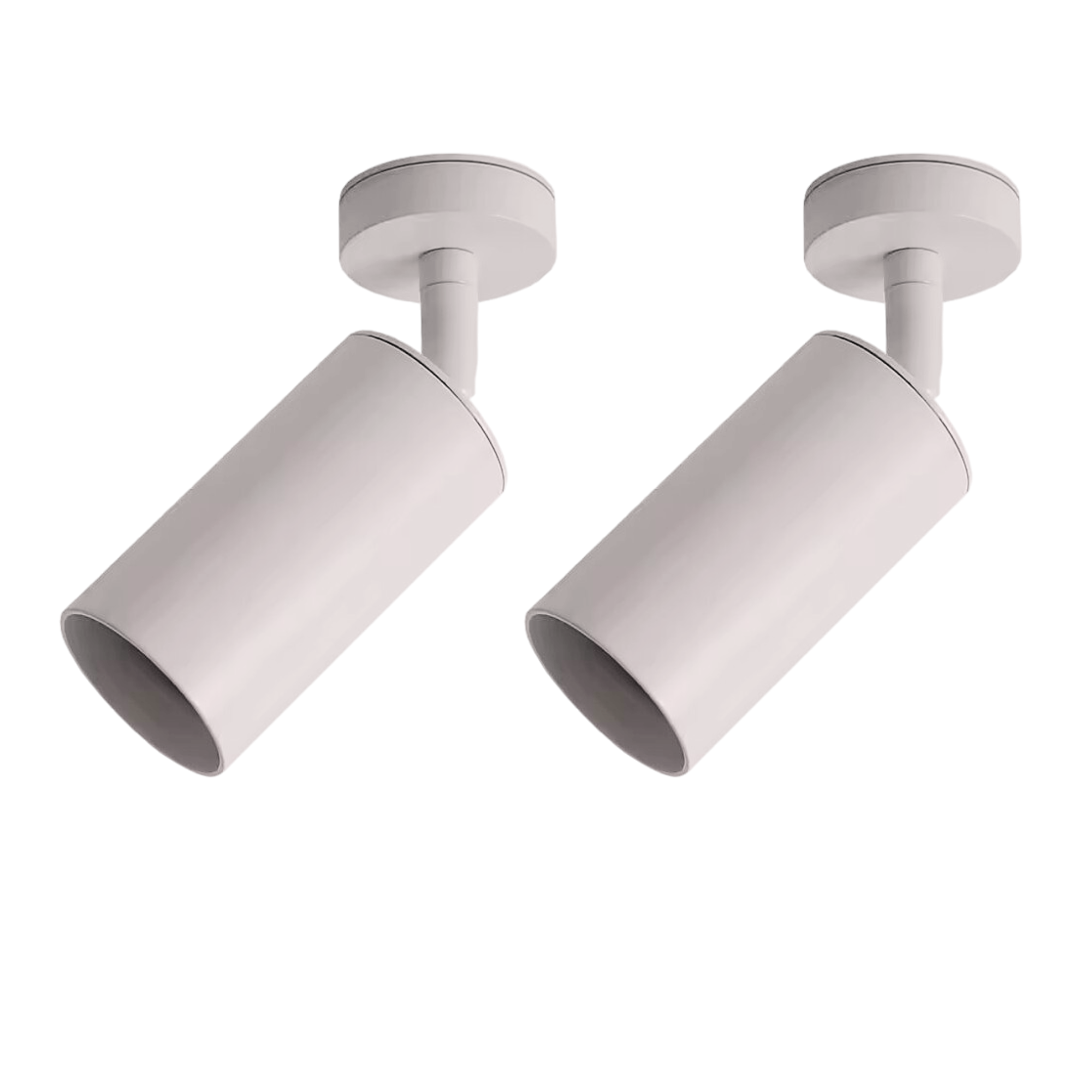 Pack x2 lâmpada de teto giratória do holofote para a cor branca da gu10