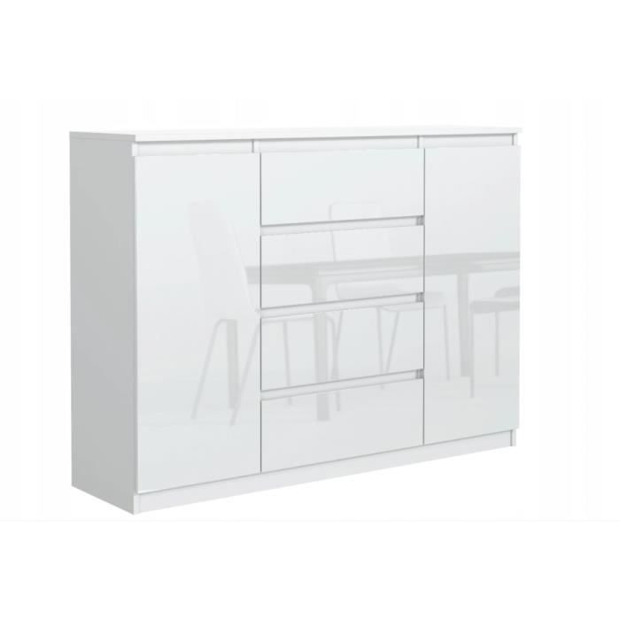 Cómoda - 2 portas 4 gavetas - 140x39x101 cm