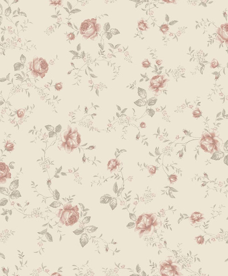 Borastapeter papel de parede flores bege quenteecor-de-rosa