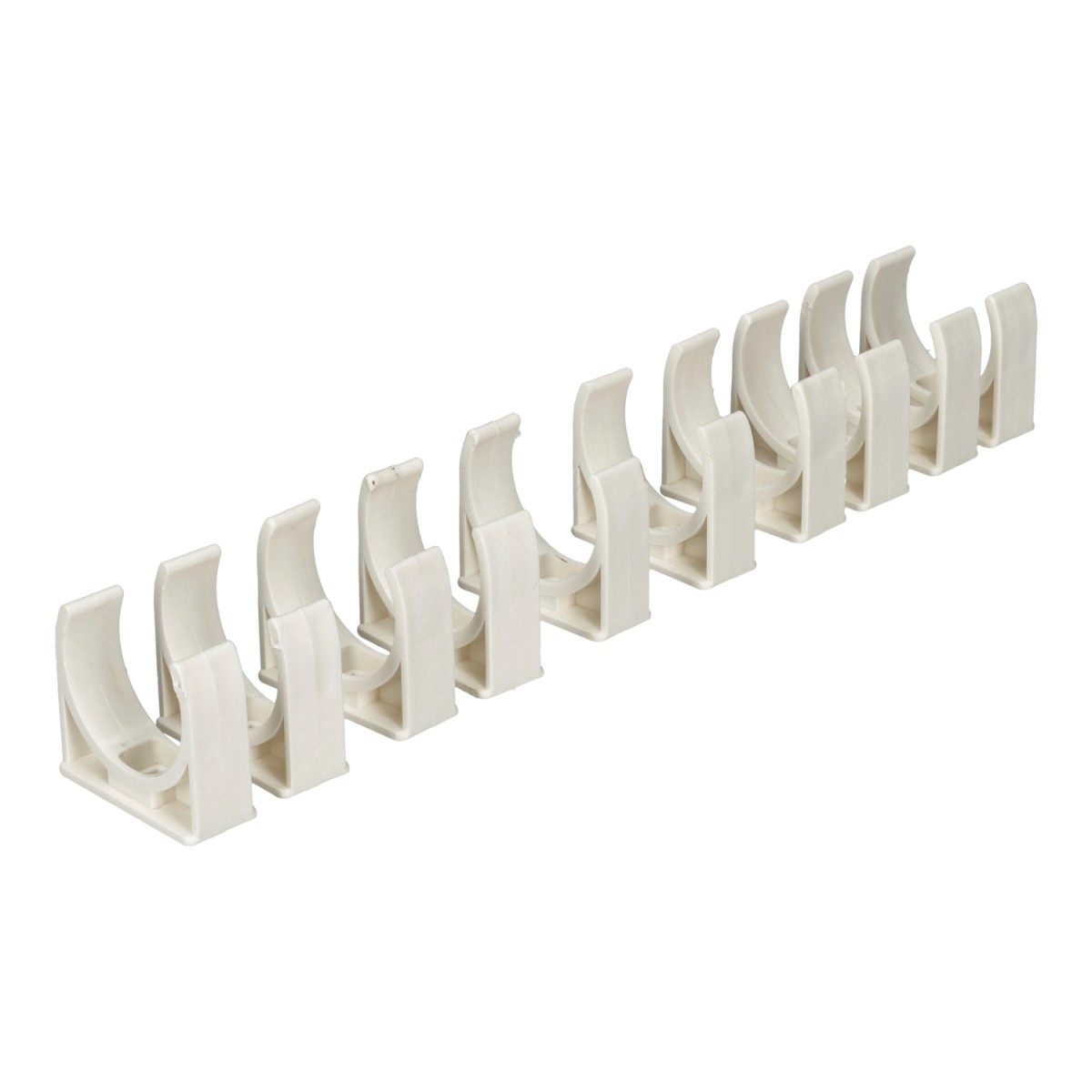 10x grampo de fixação para tubo de cabo diâmetro branco 32 mm