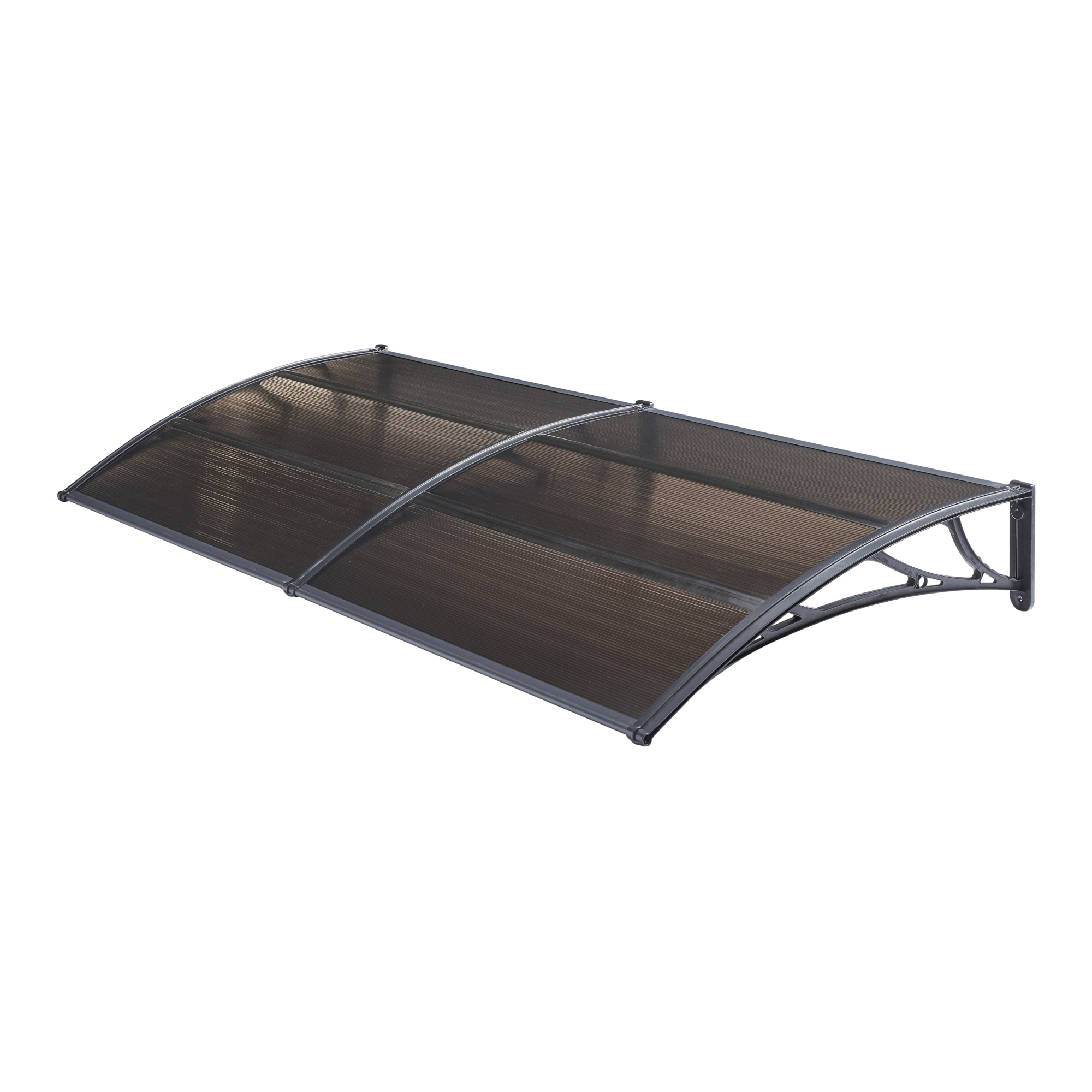 Toldo exterior mellerud para portas com proteção 240x80 cm Castanho