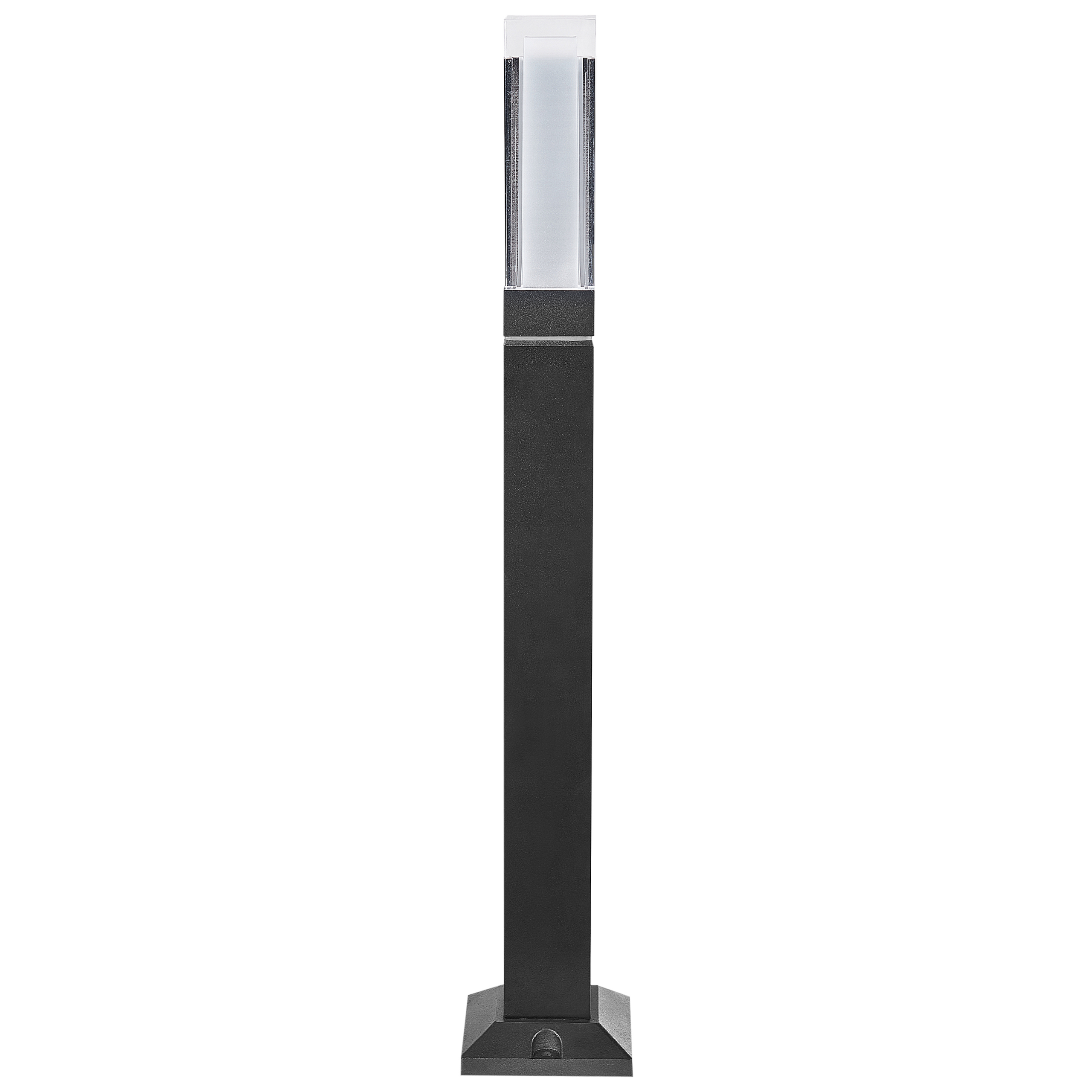 Candeeiro LED bollard para jardim awuna preto