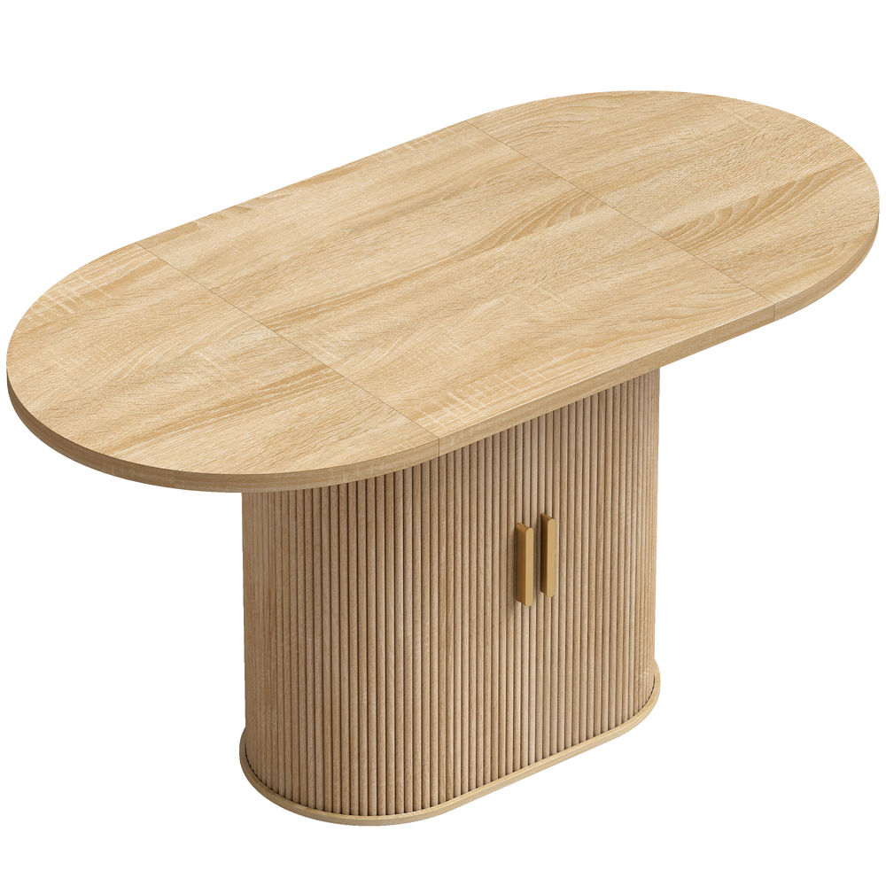 Mesa de jantar 140x70x75 cm mdf Homcom, casa - mesas
