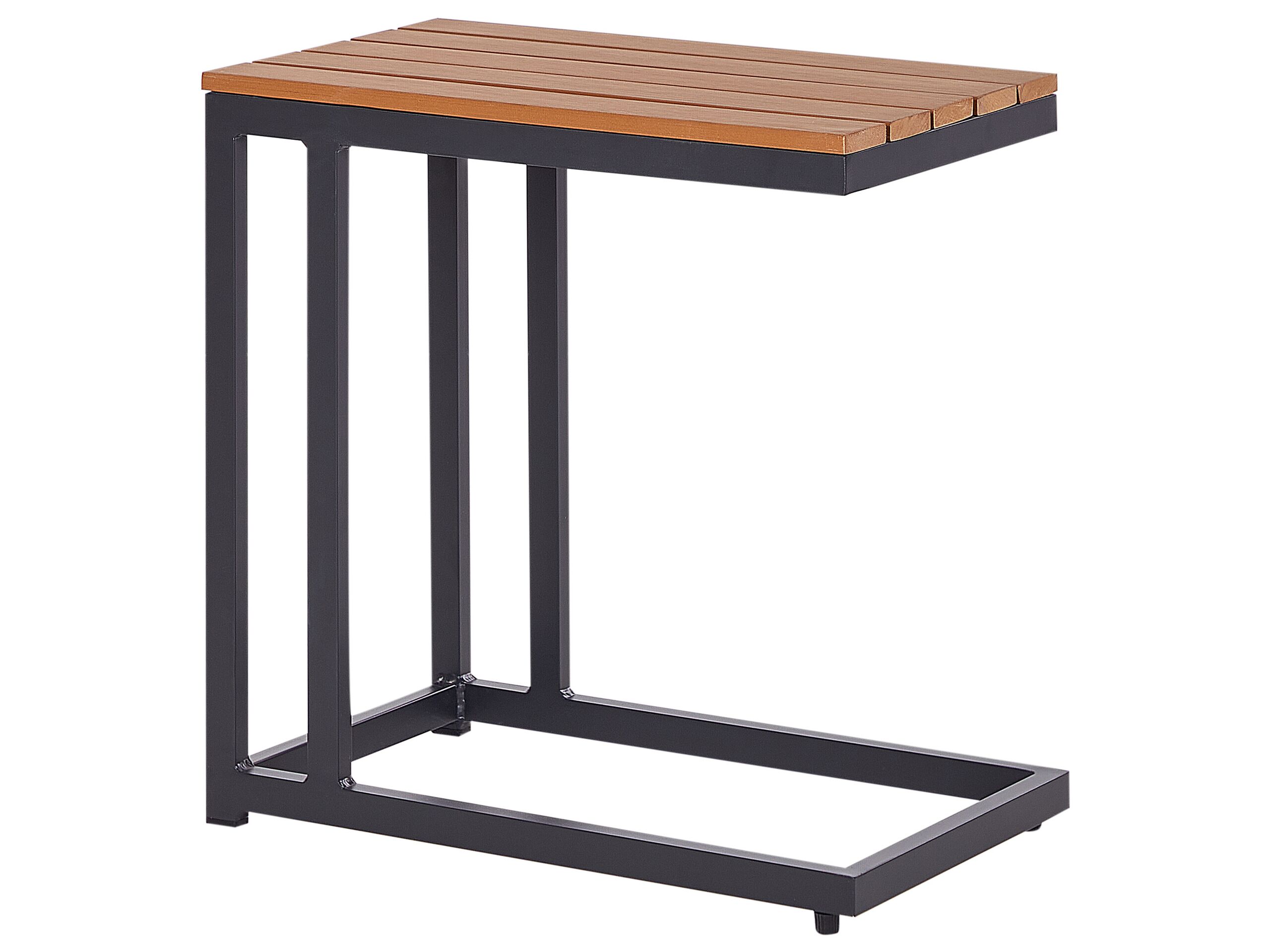 Mesa de apoio de jardim messina 60 cm 35 cm preto