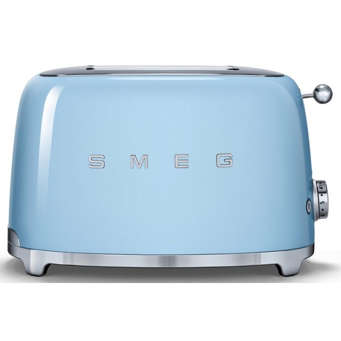 Torradeira azul 950w - smeg - 2 fatias - 6 níveis de tostagem