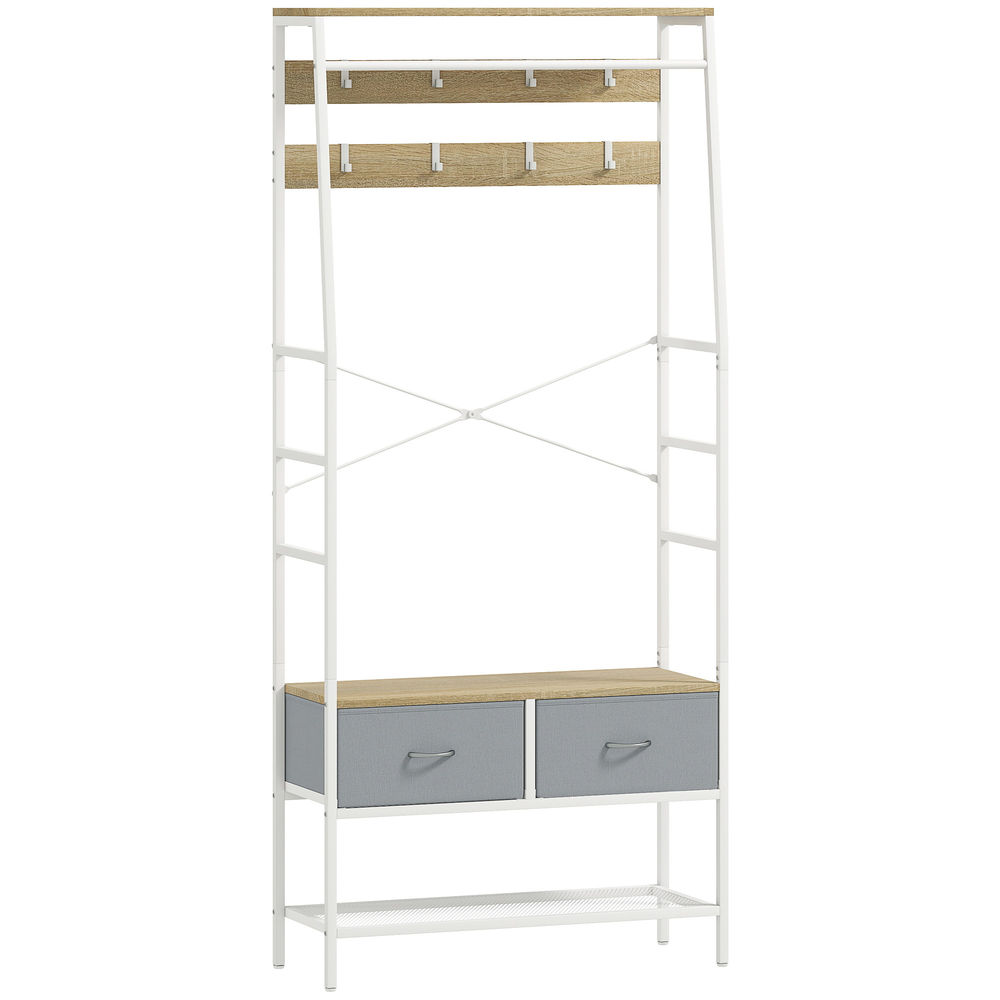 Charriot 80x30x180,5 cm color marrón Homcom