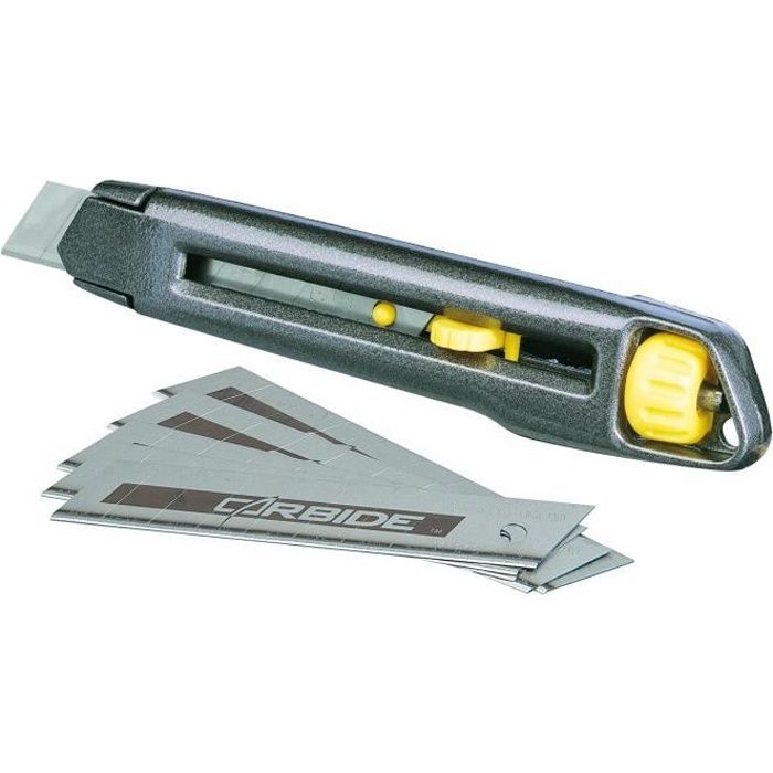 Cortador de intertravamento stanley - 1-10-018 - 18 mm - corpo de metal dur
