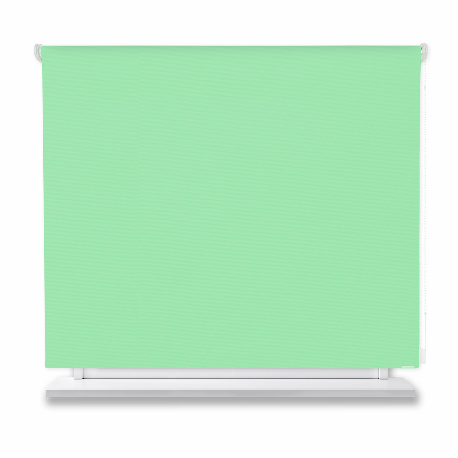Estor enrollable opaco verde 140x150cm.