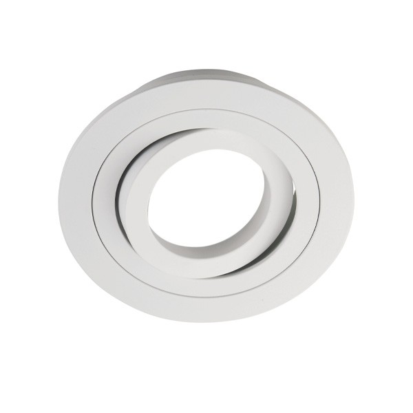 Foco embutido regulável classic redondo branco wonderlamp 1xgu10