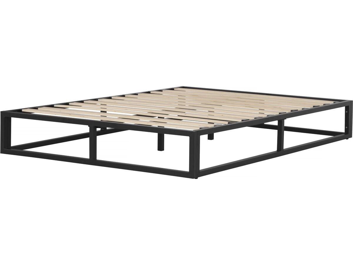 Estrutura de cama metálica 160 x 200 cm - preto