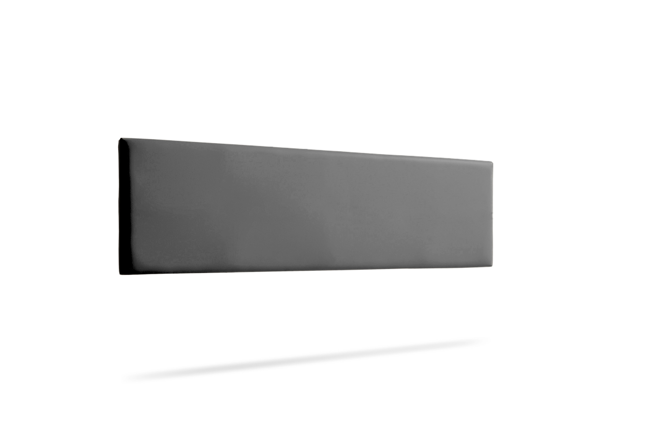 Cabeceira estofada nova pele sintética 115x50x5 cm - moonia