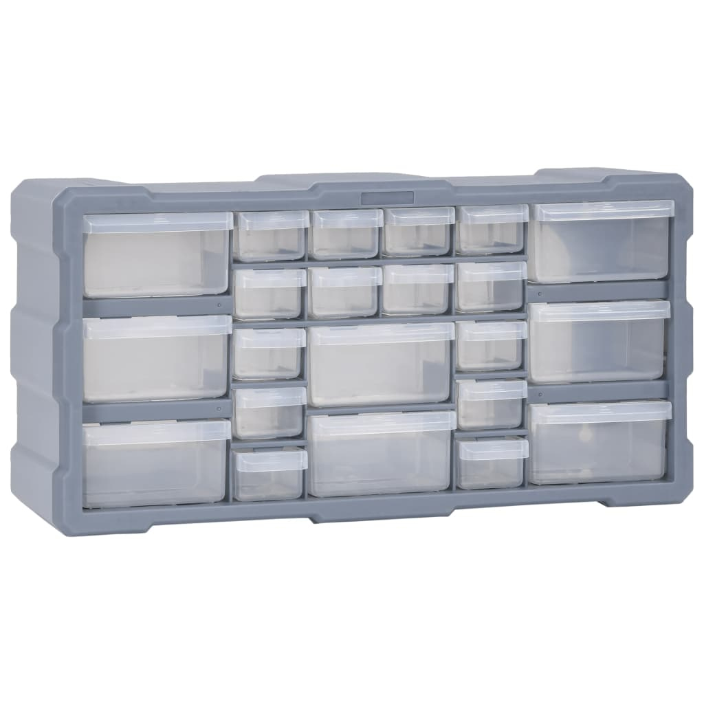 Organizador multi-gavetas vidaxl com 22 gavetas 49x16x25,5 cm