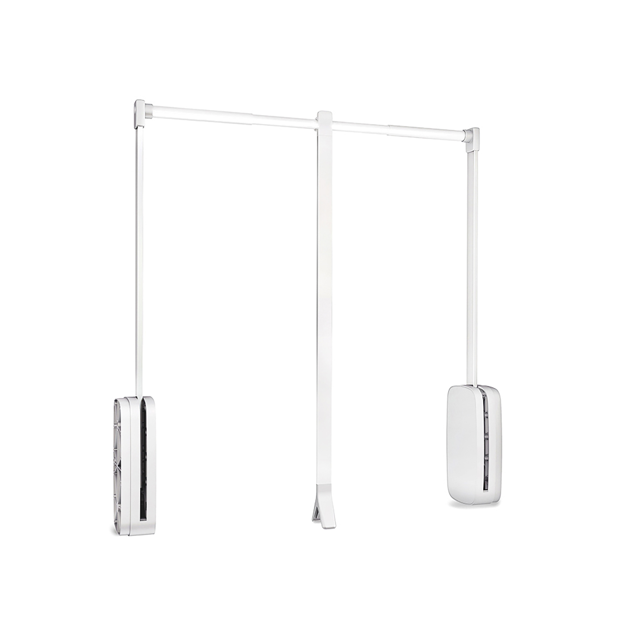 Emuca varão basculante para roupeiro sling, 450 - 600, plástico branco,