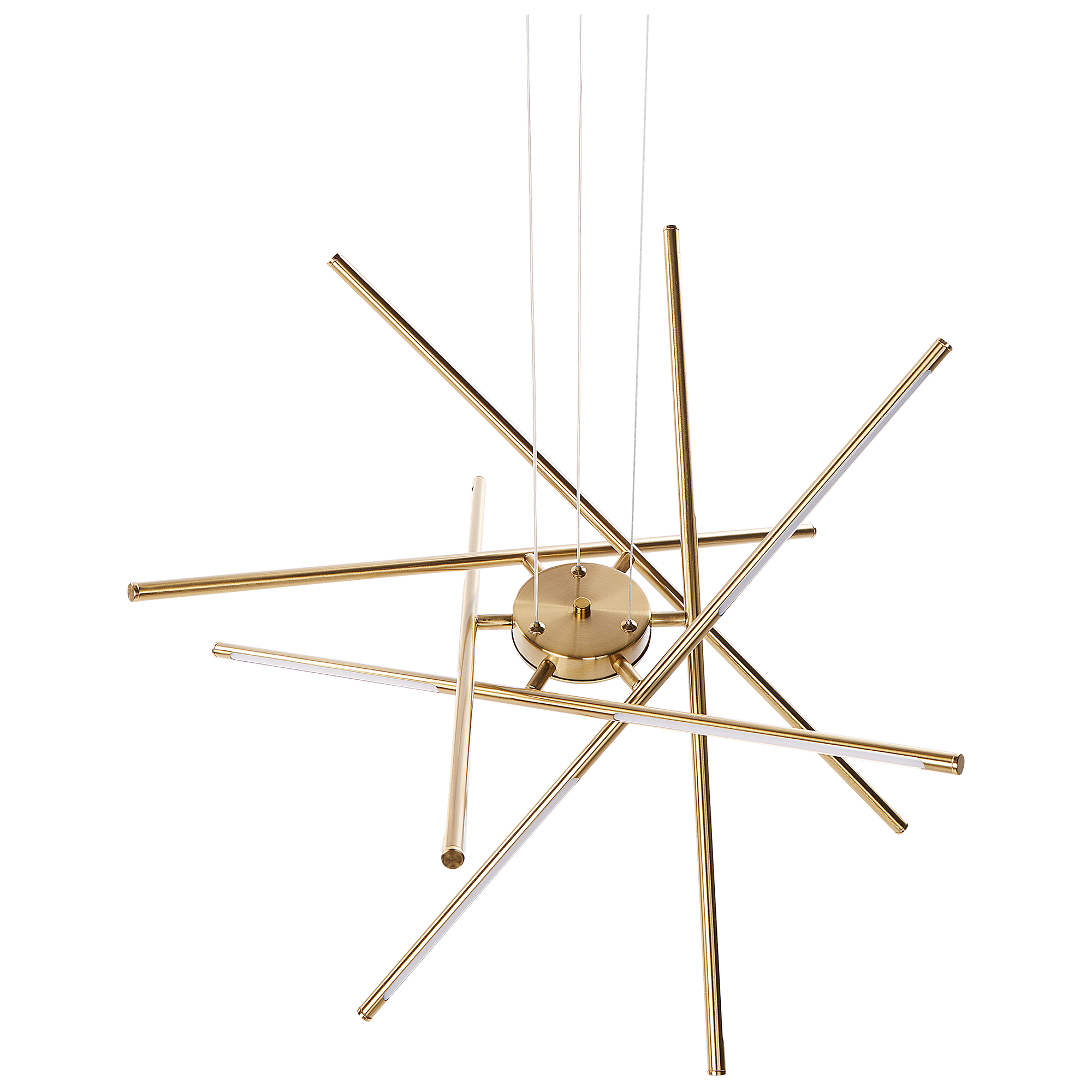 Candeeiro LED suspenso palun com regulador de intensidade metal dourado