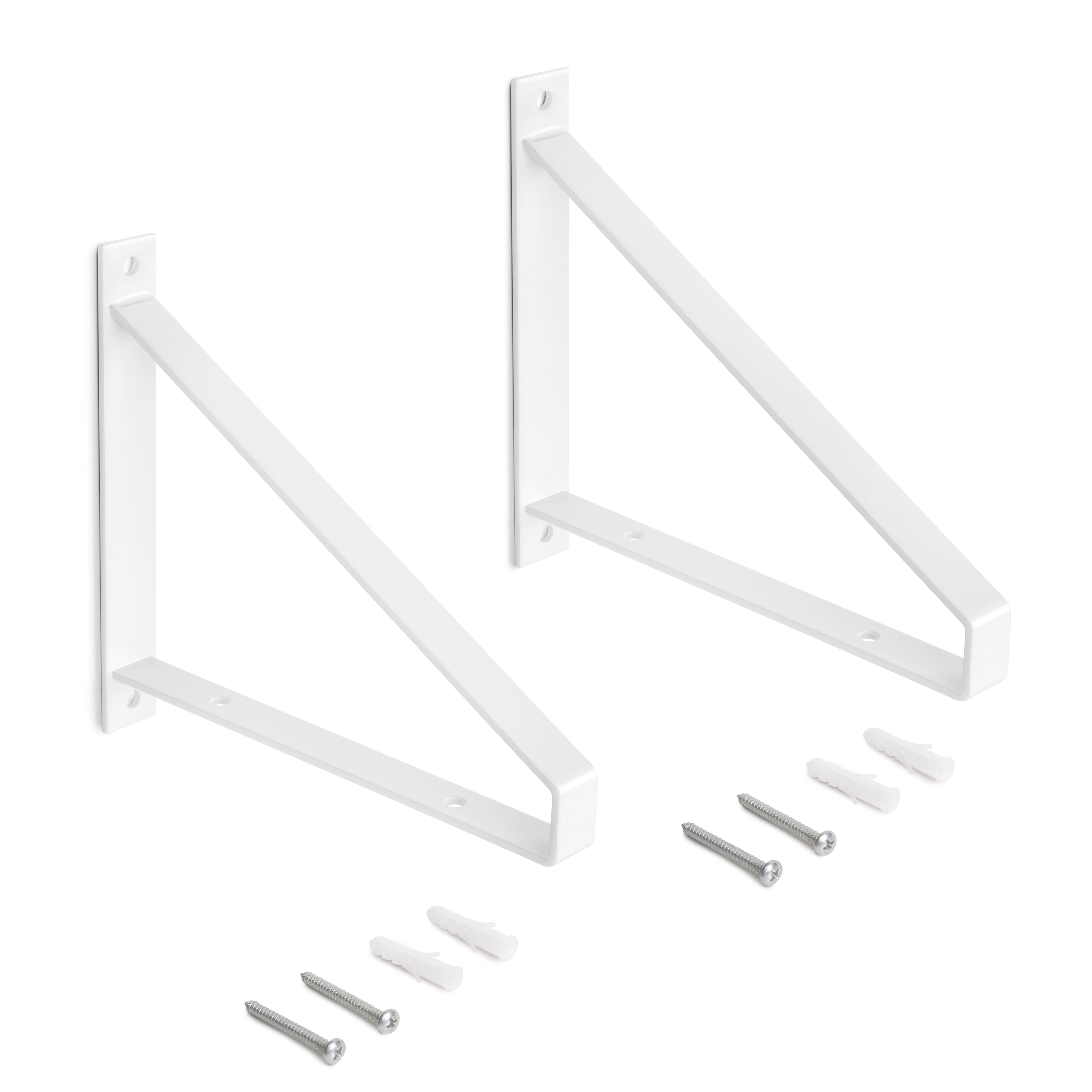 Jogo de suportes para prateleiras em madeira shelf com forma triangular