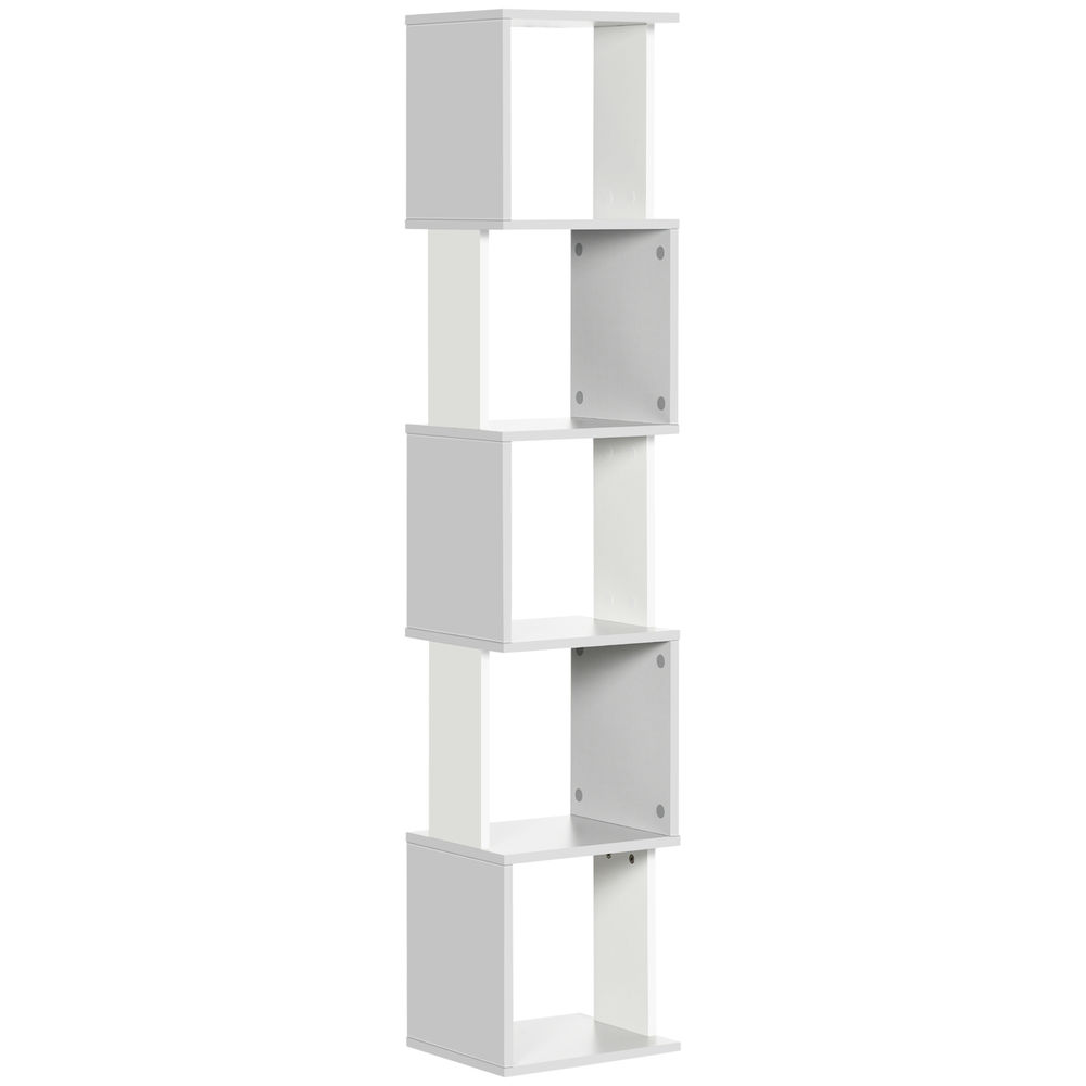 Estante 33x28x161cm bicolor Homcom, casa - móveis de armazenamento