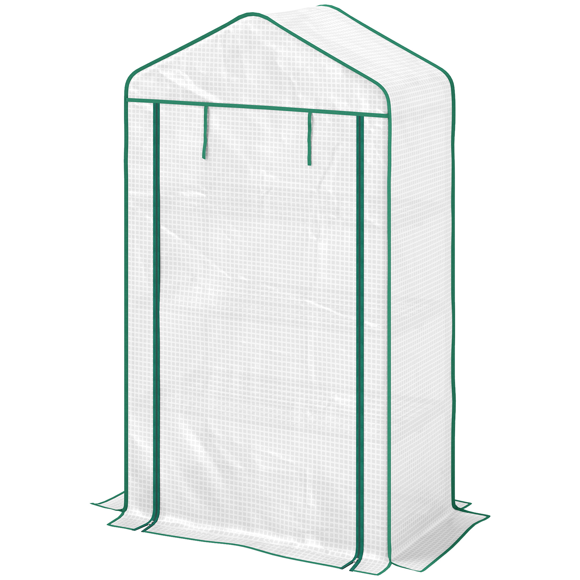 Estufa de jardim em pe branco 90x49x160 cm