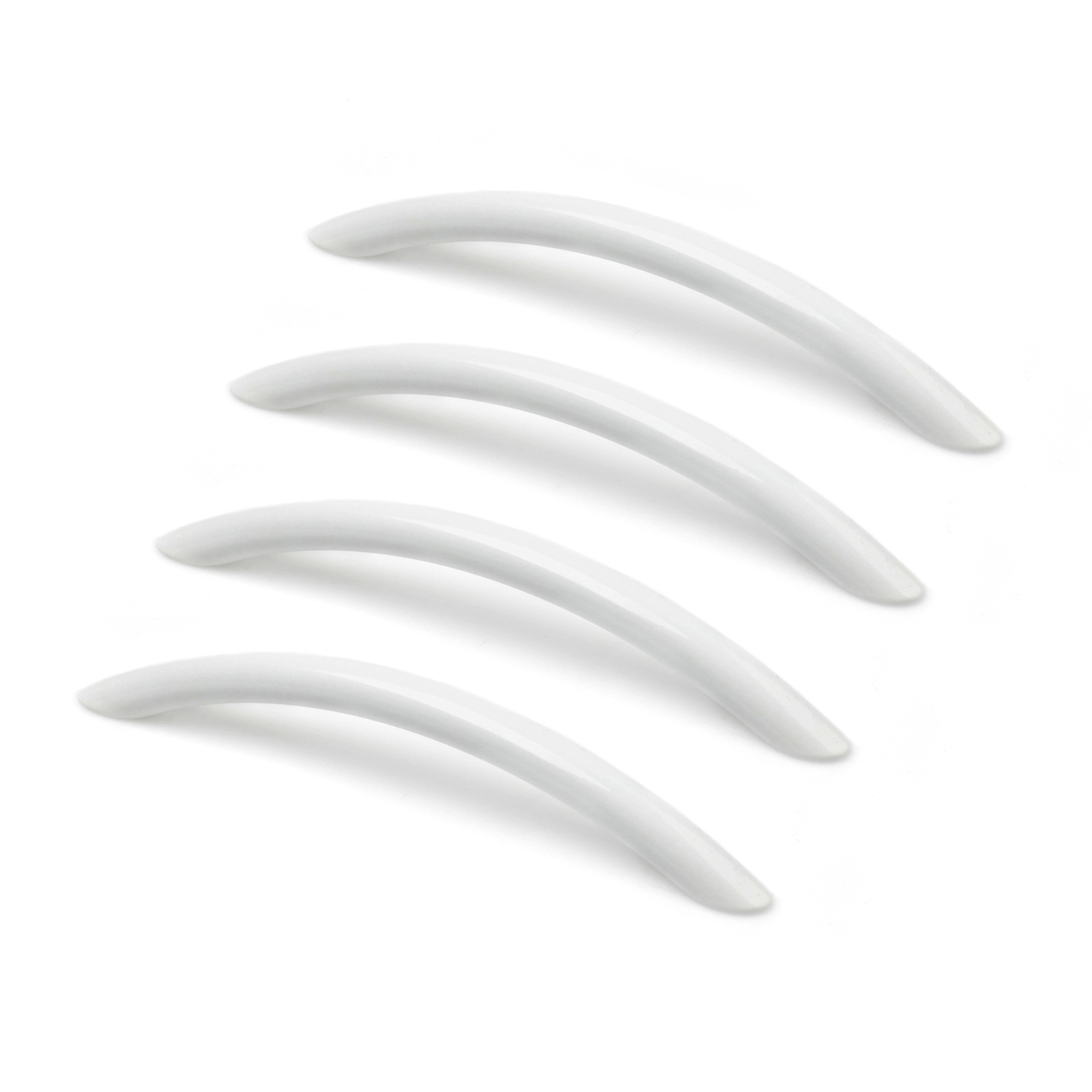 Rei | conjunto de 4 puxadores, 128 mm, brancos | puxadores para cozinha e