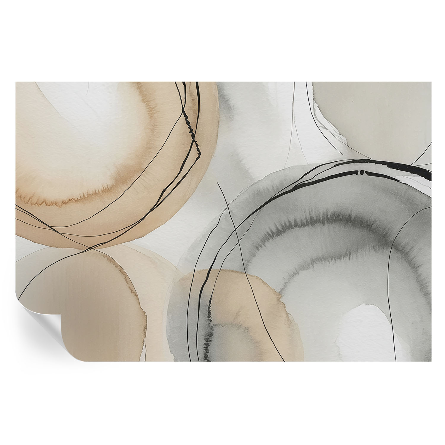 Papel de parede adesivo harmonia geométrica 104x152 tulup