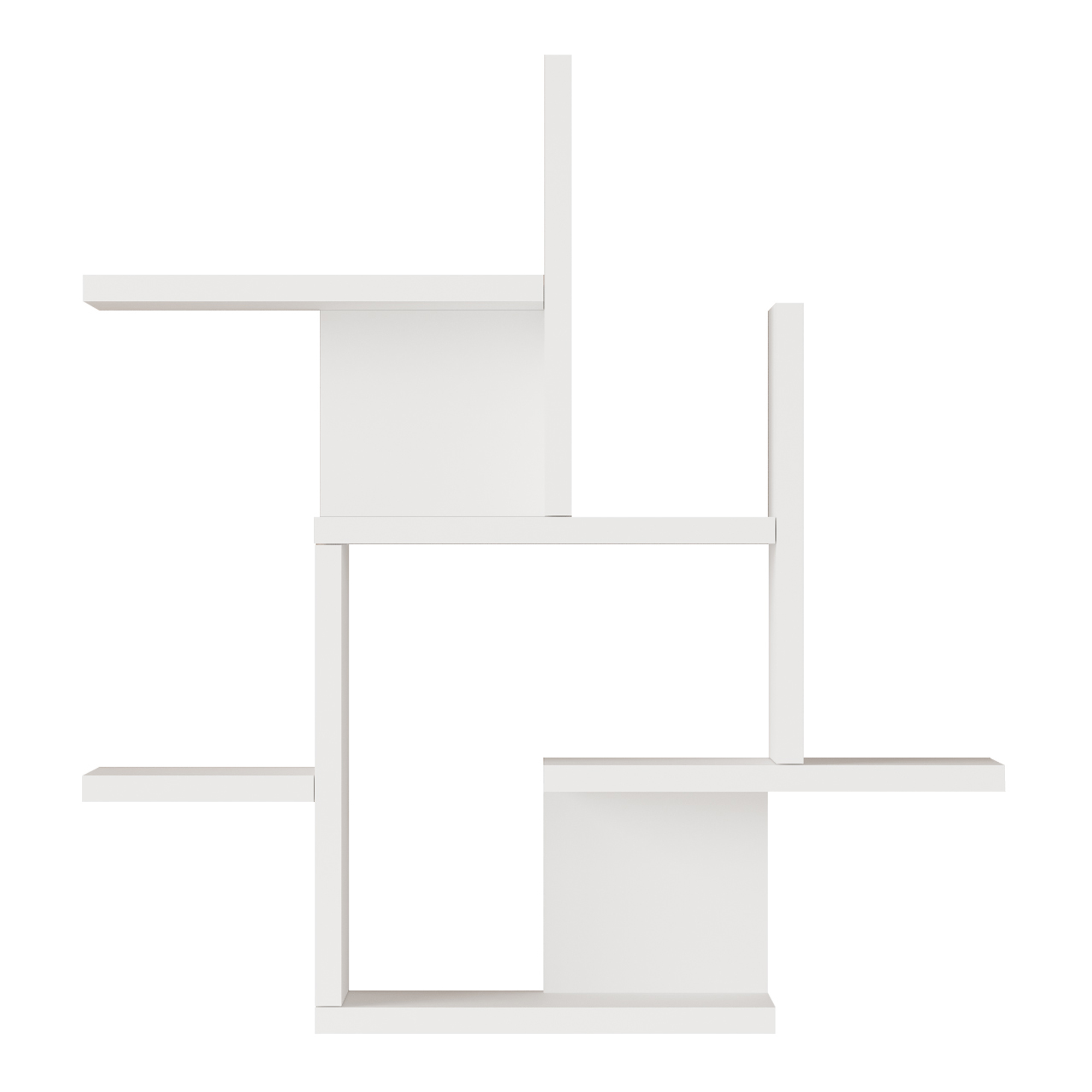 Prateleira de parede reyna 7 prateleiras 66x63x15cm branco [en.casa]