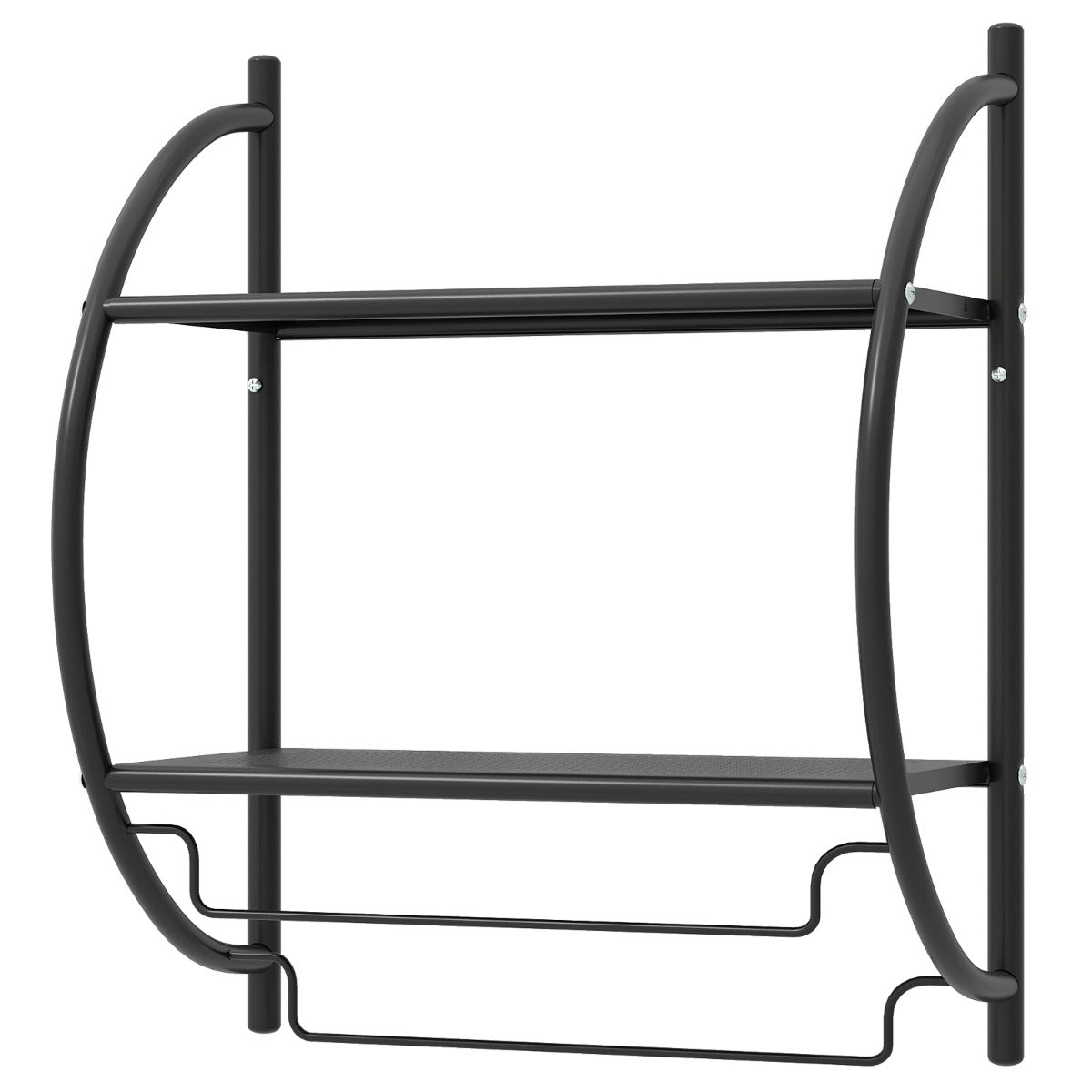 Prateleira de parede para banheiro 45 x 25,5 x 55 cm facilita a organização