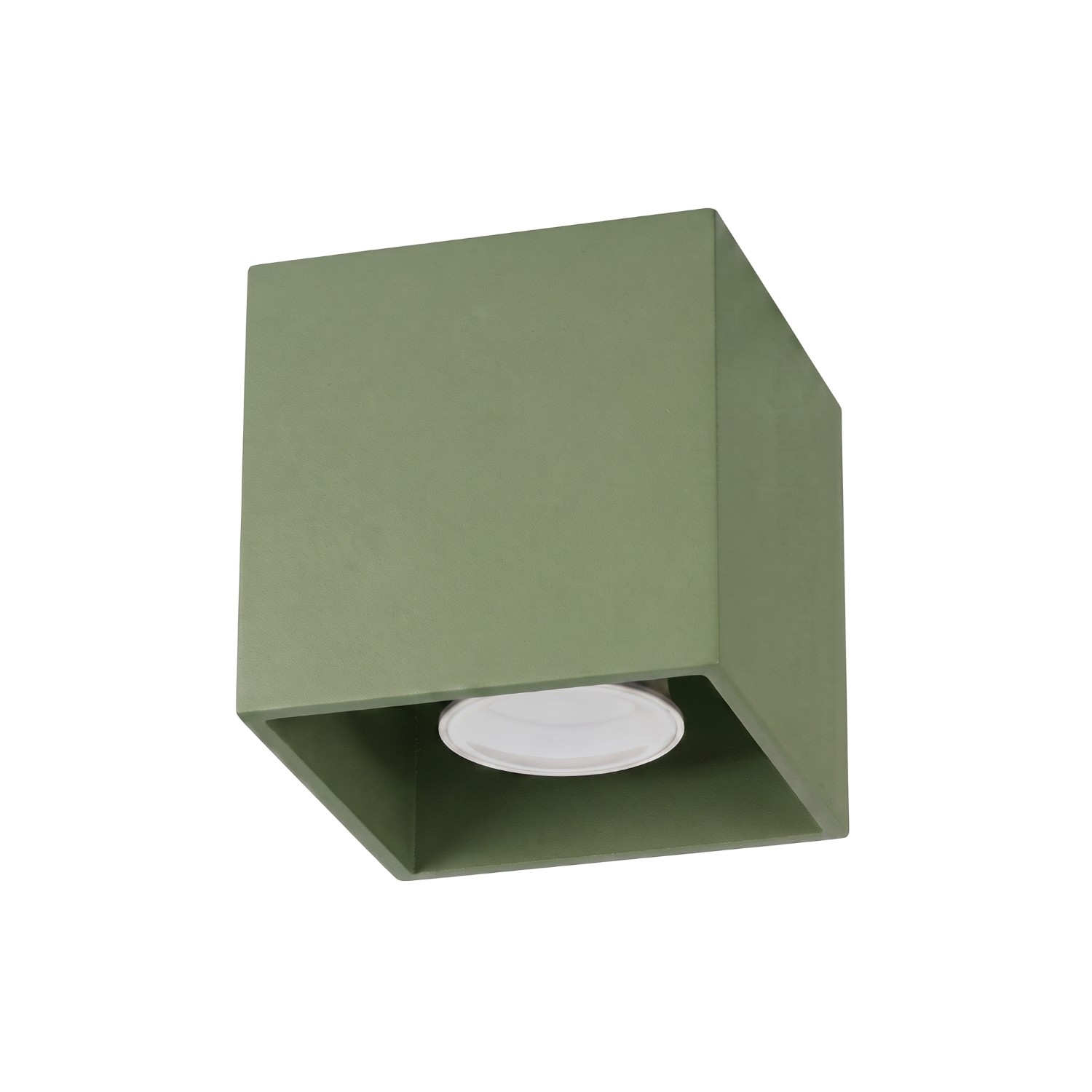 Plafons quad 1 verde azeitona alumínio 10x10x10cm