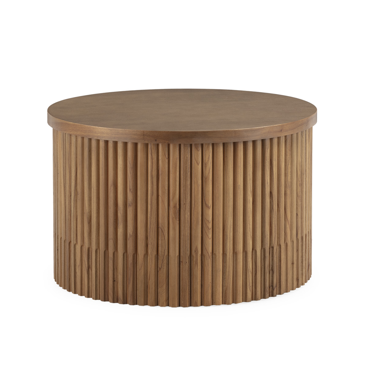 Mesa de centro 80x80x50 em madeira cor mel