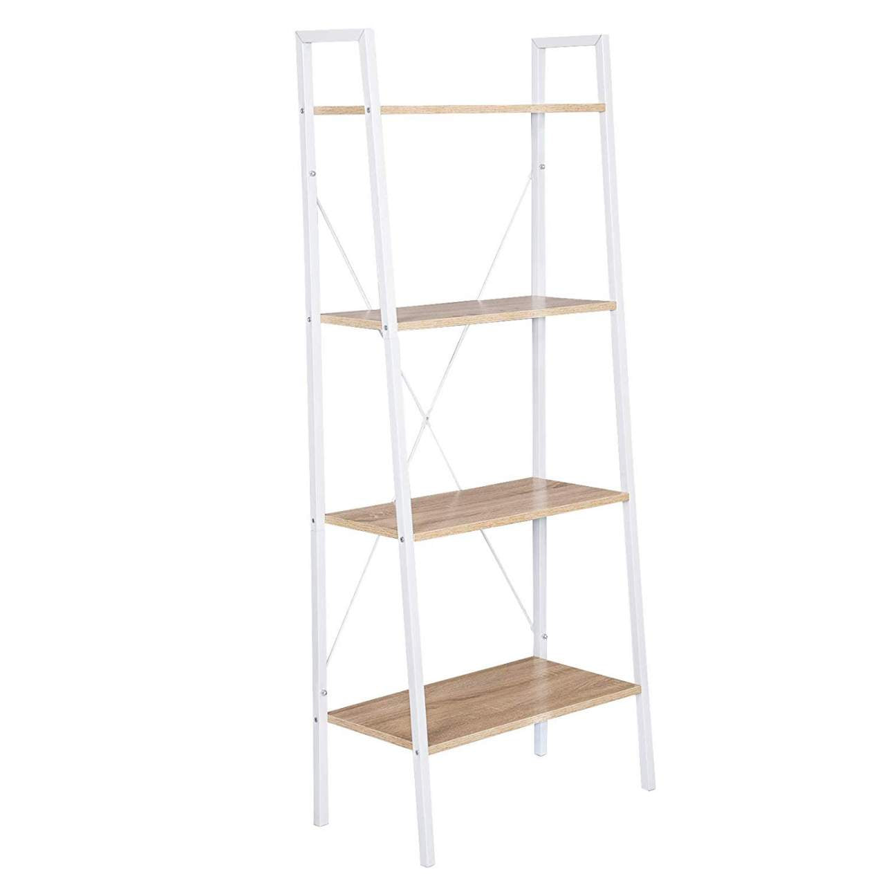 Estante - helloshop26 - 4 níveis - branco - estrutura metálica robusta - 60