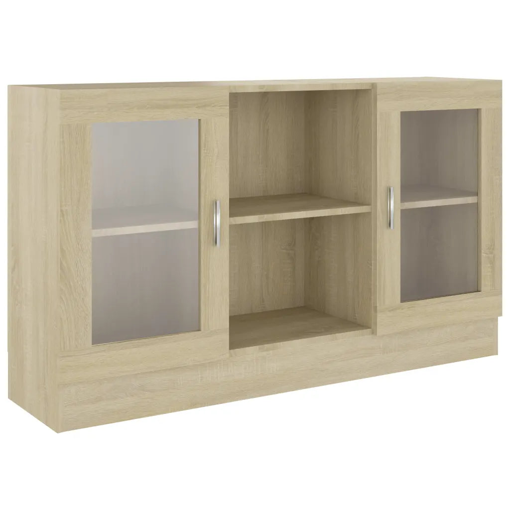Vitrina práctica con espacio de almacenamiento 120 x 30,5