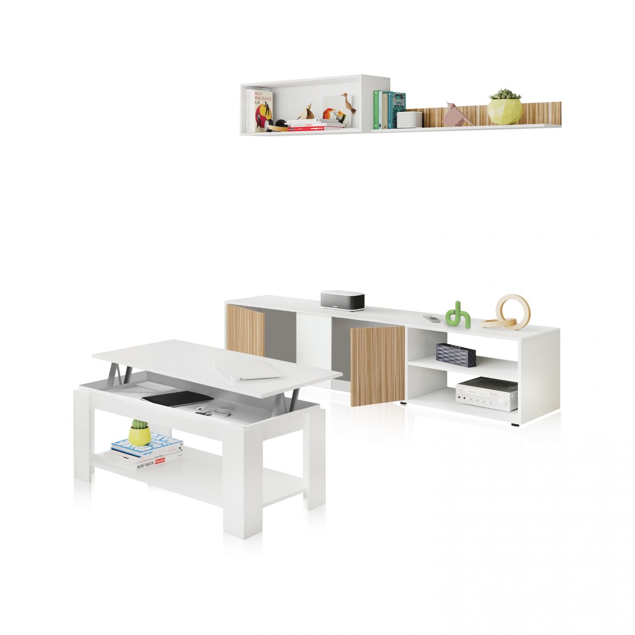 Pack sala de estar com mesa de centro alix plus
