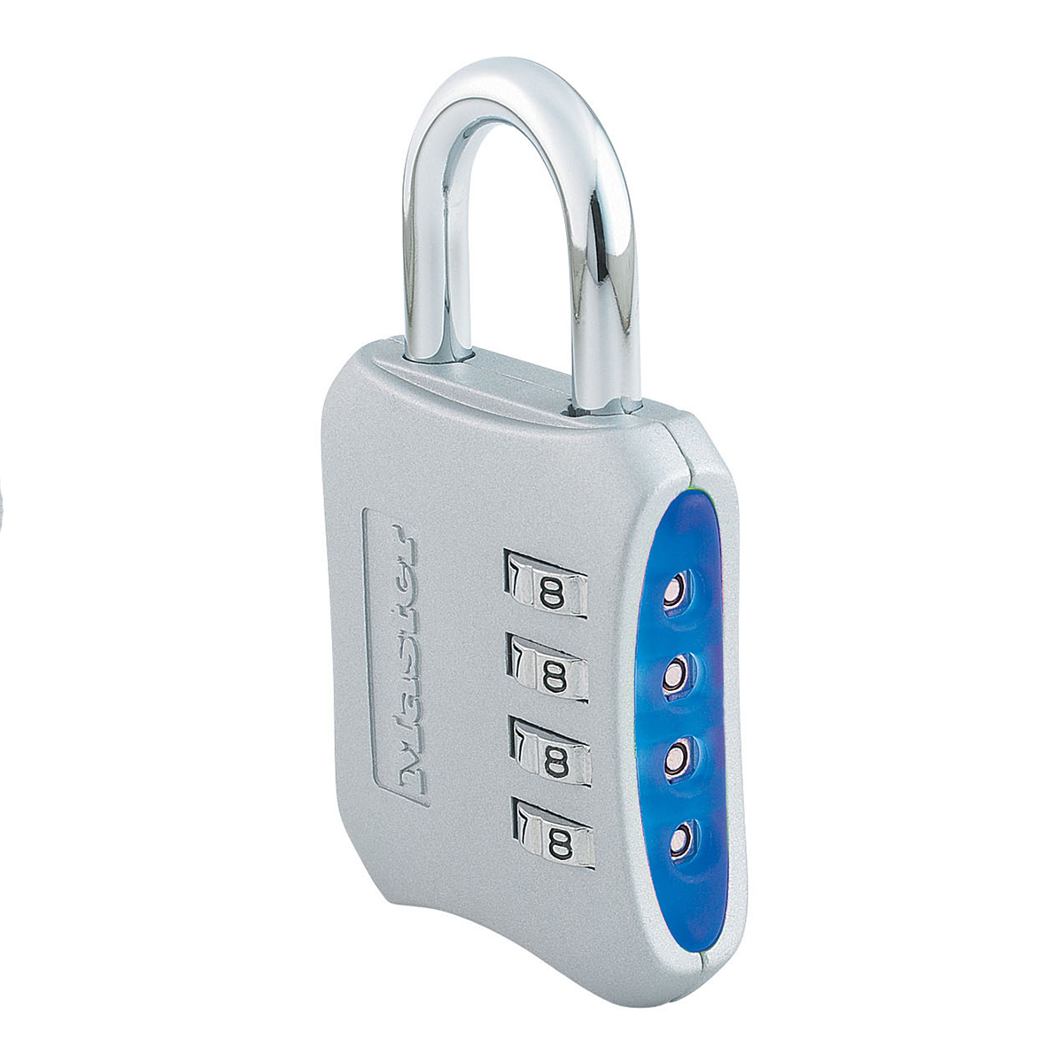 Cadeados de 4 dígitos em aço 50mm - master lock - cor aleatória